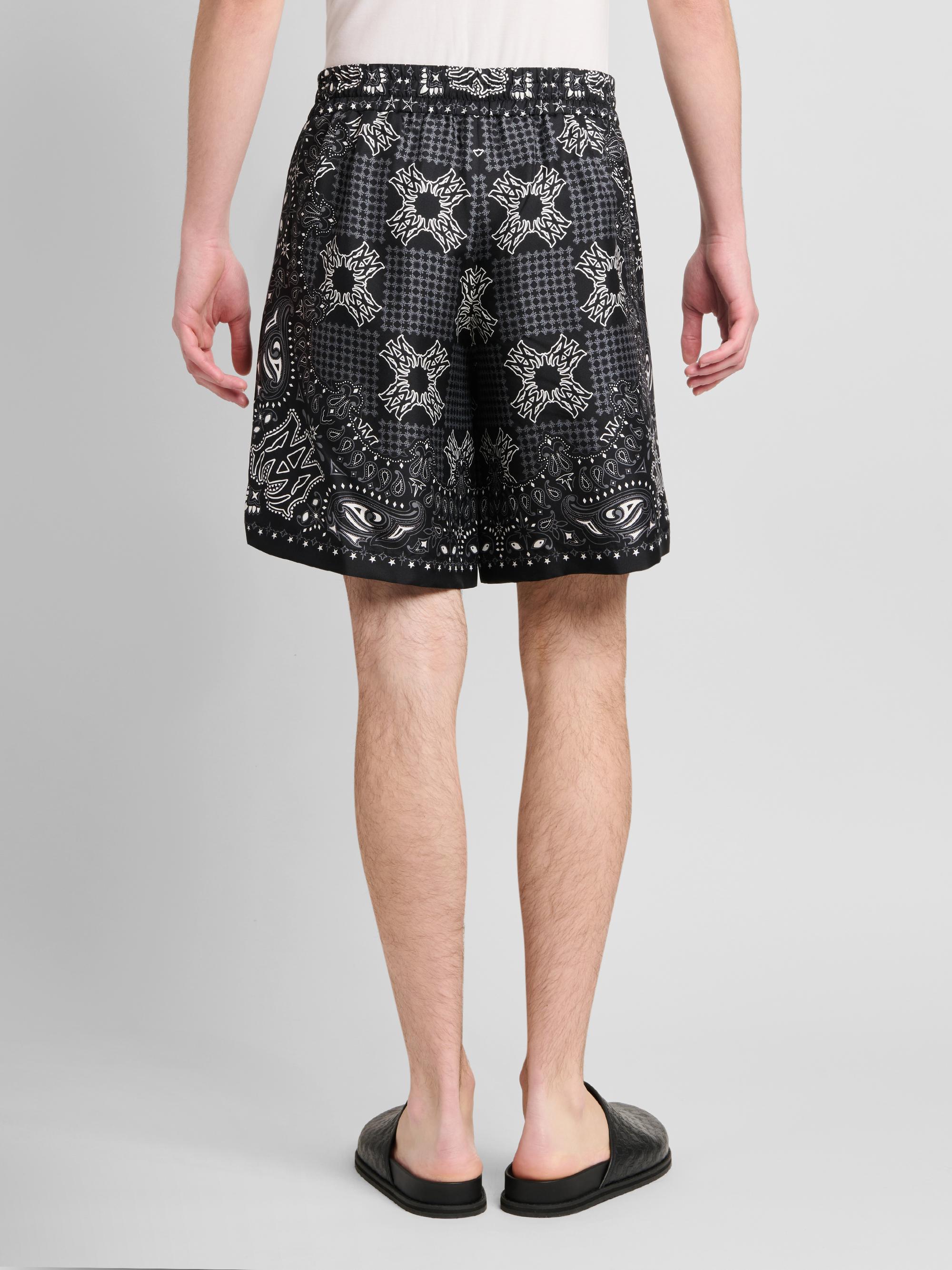 試着のみ AMIRI Silk Floral Pattern Shorts M Amiri Silk shorts