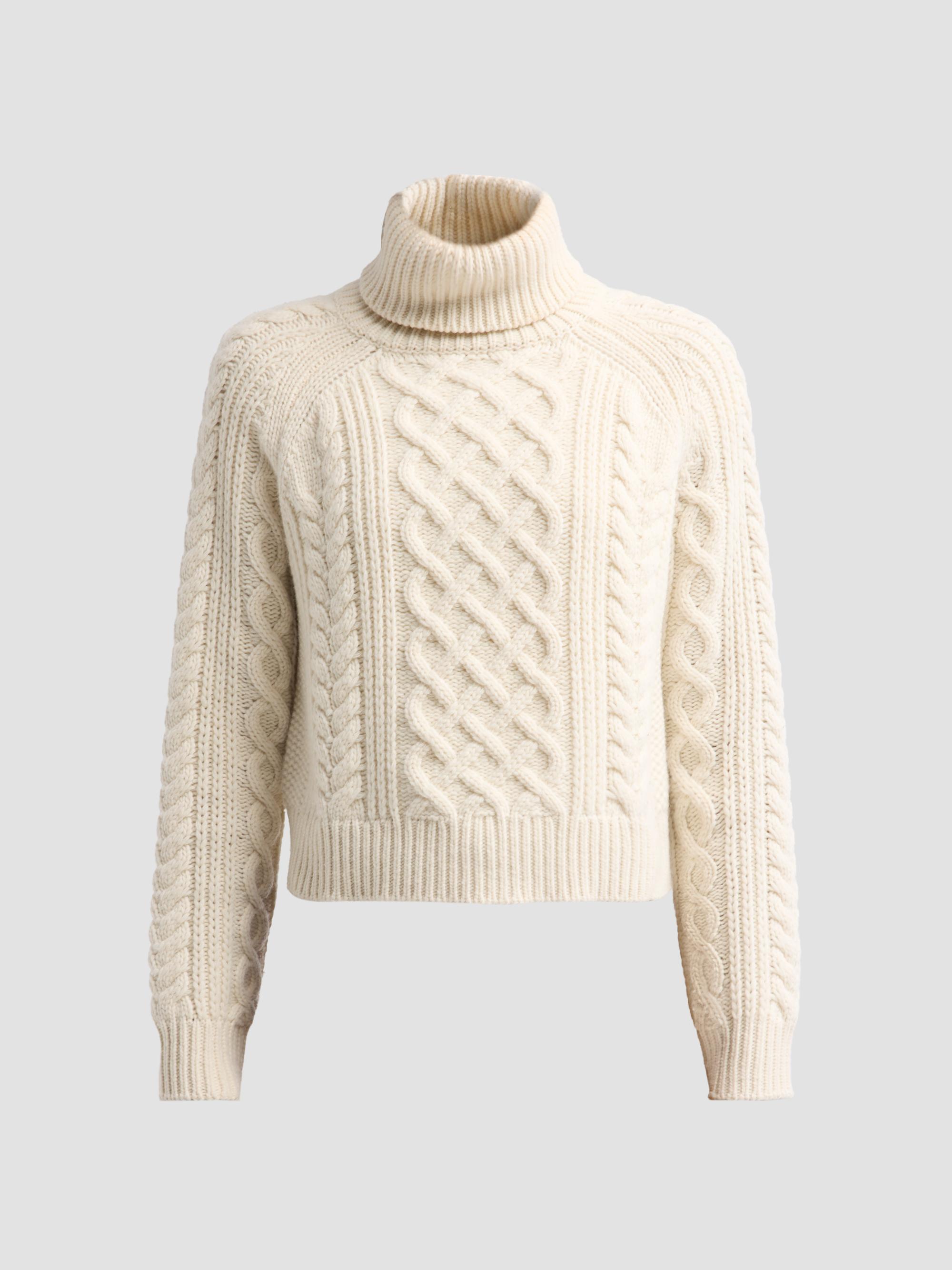Ezren Wool Cable-Knit Sweater