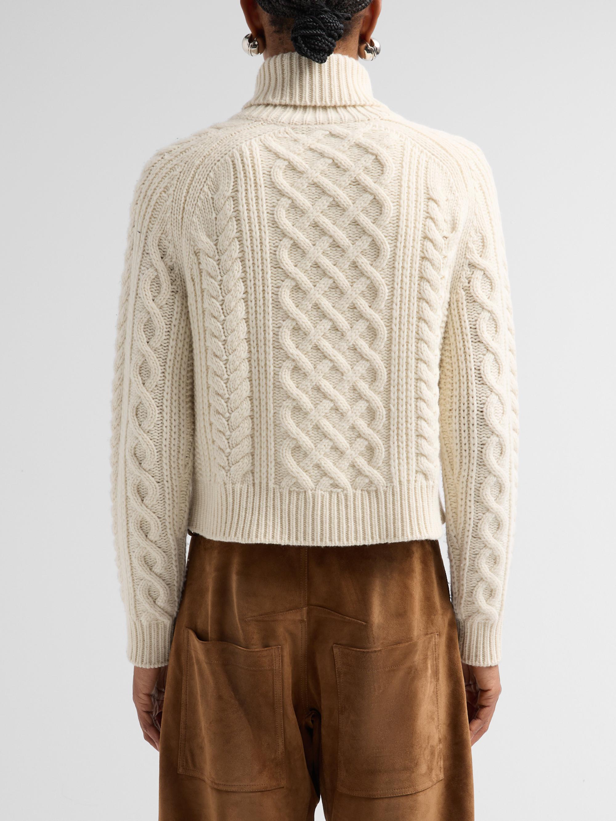 Ezren Wool Cable-Knit Sweater