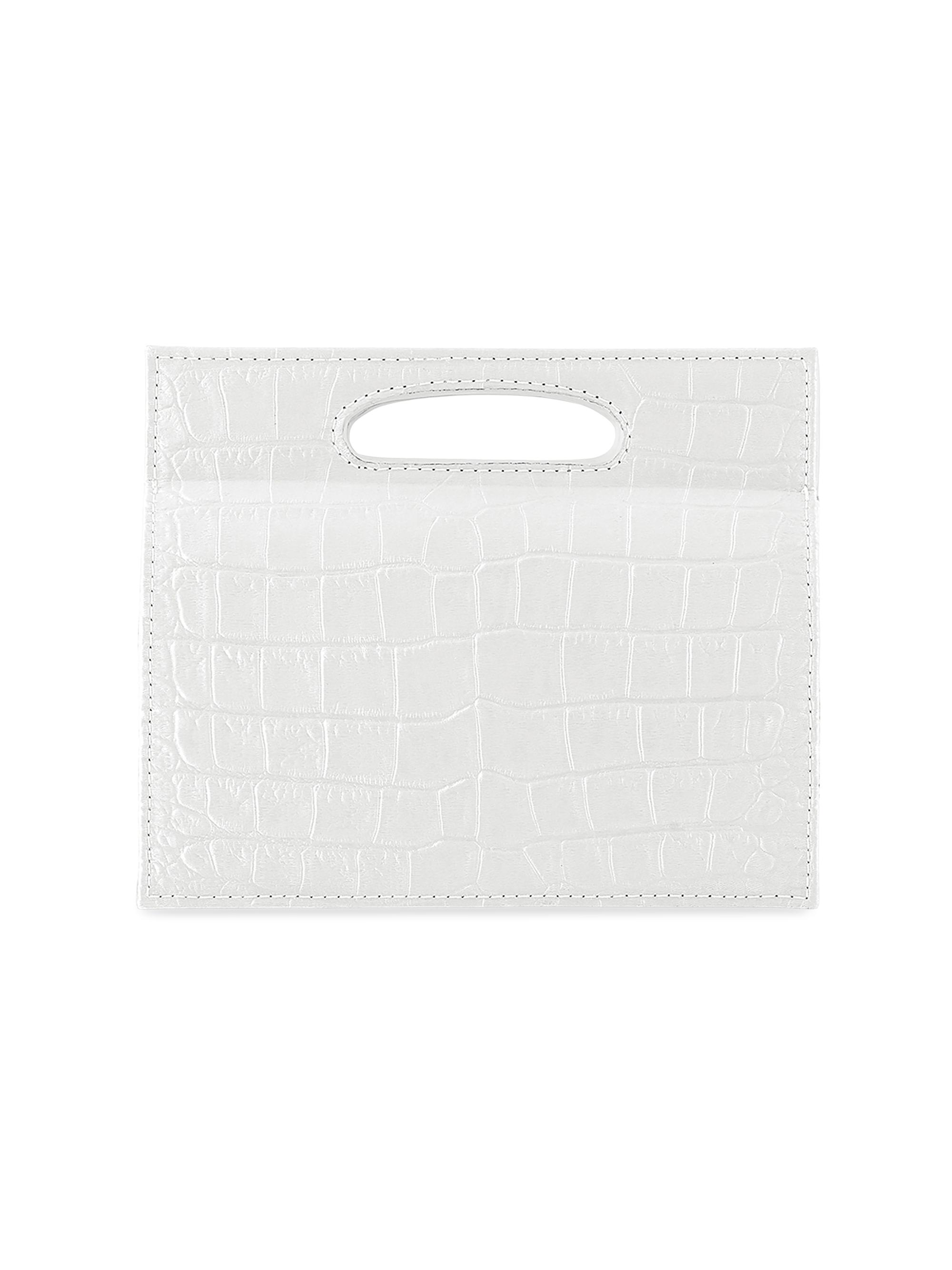 Tyler Ellis Women's Stella Top Handle Bag in Stamped Satin Miniature -