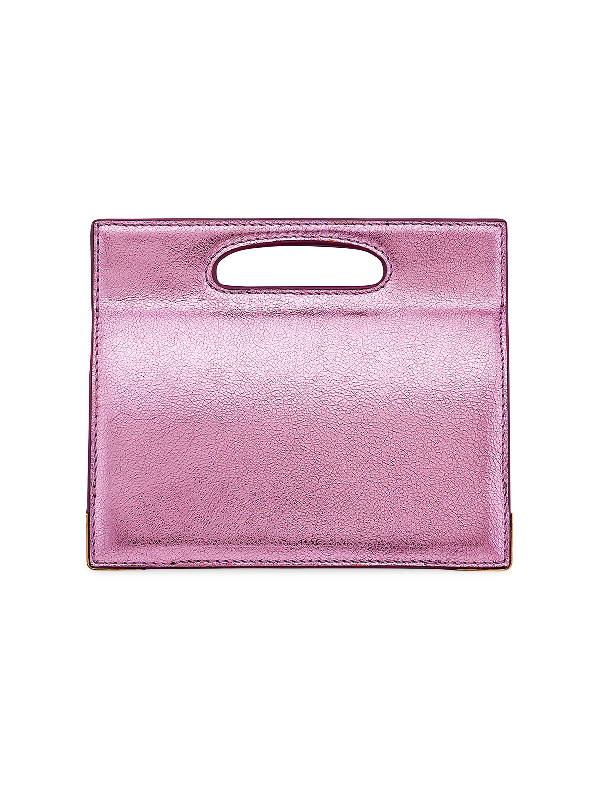 Tyler Ellis Women's Stella Miniature Top Handle Bag in Tropicana Leather - Rose Gold