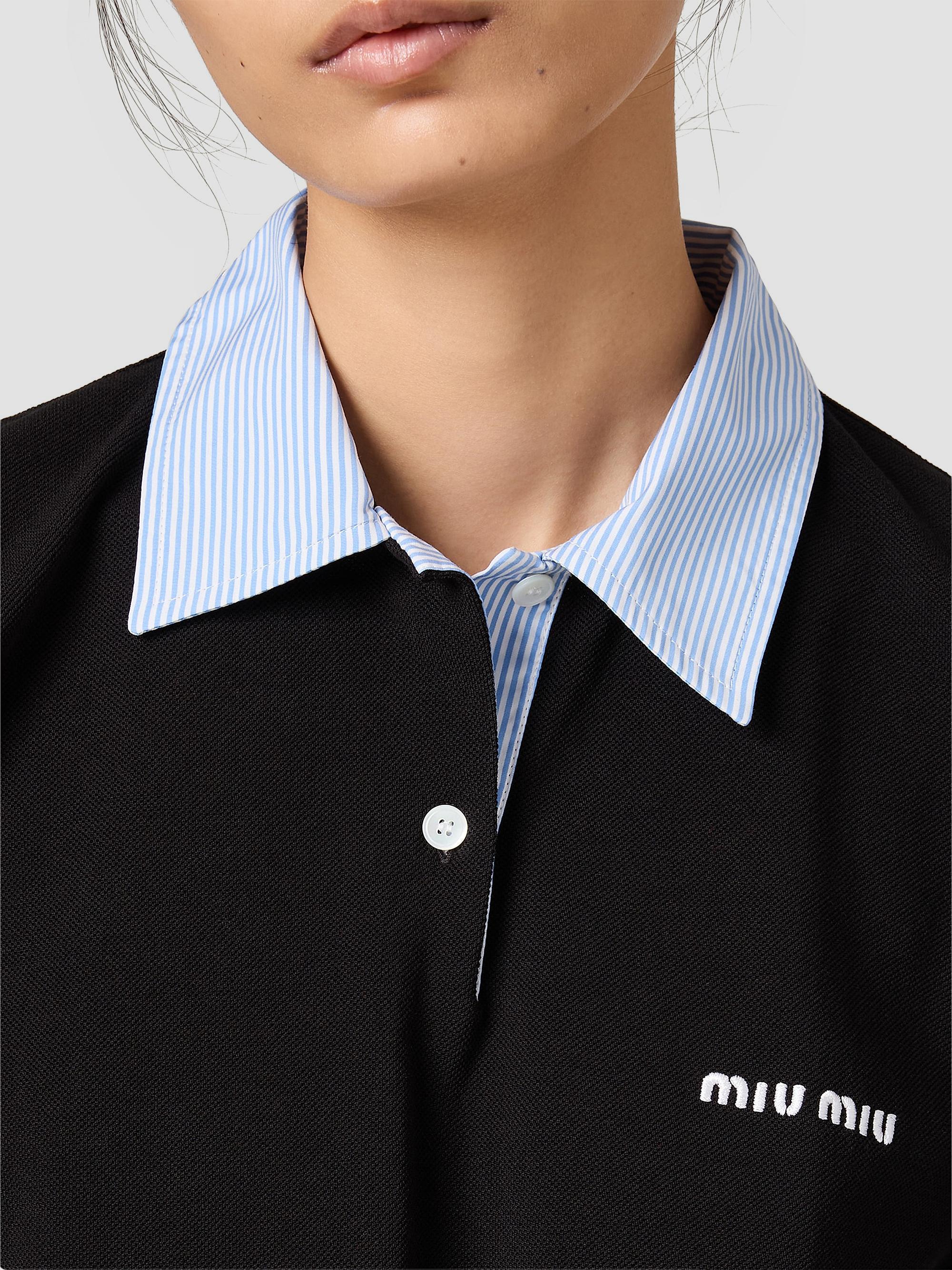 Miu Miu Cotton Piqué Polo Shirt | Saks Fifth Avenue