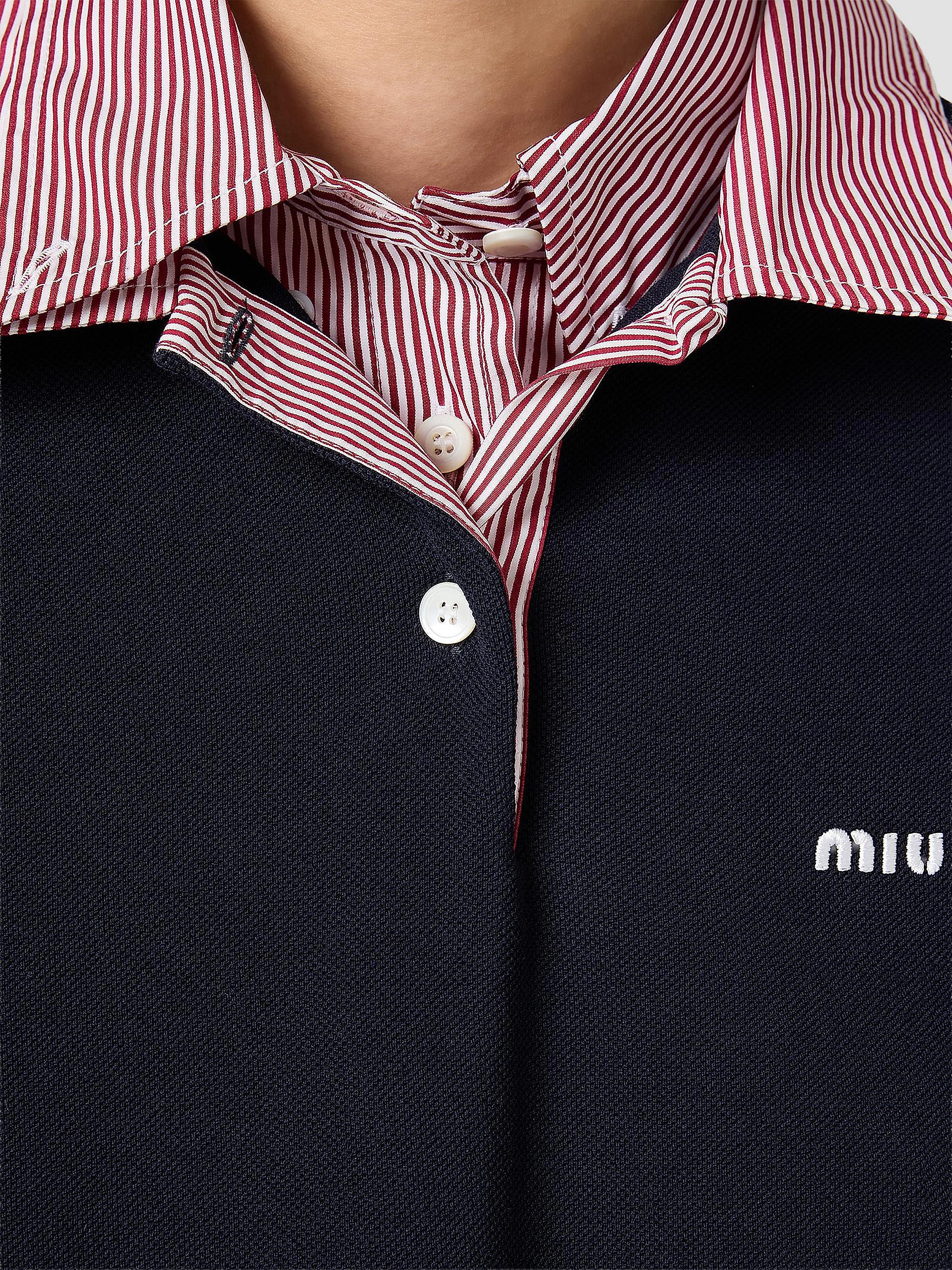 Miu Miu Cotton Piqué Polo Shirt | Saks Fifth Avenue