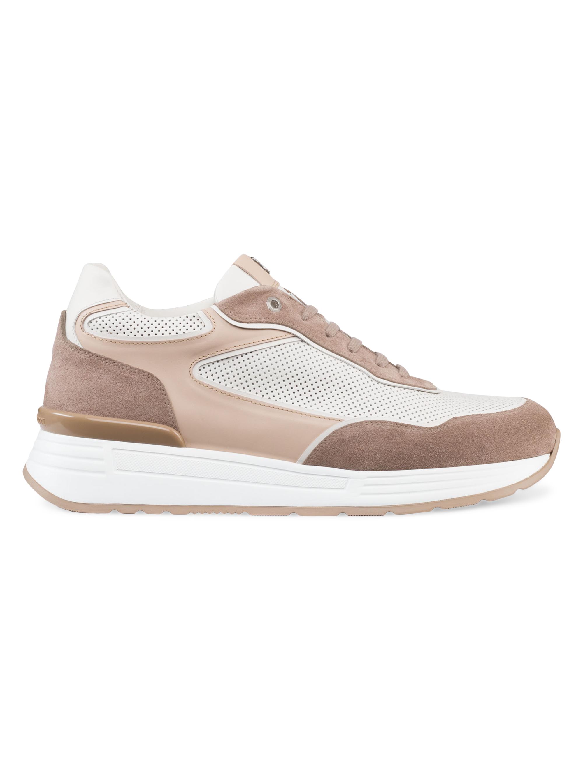 Stefano Ricci Men's Calfskin Leather Sneakers - Brown Multi