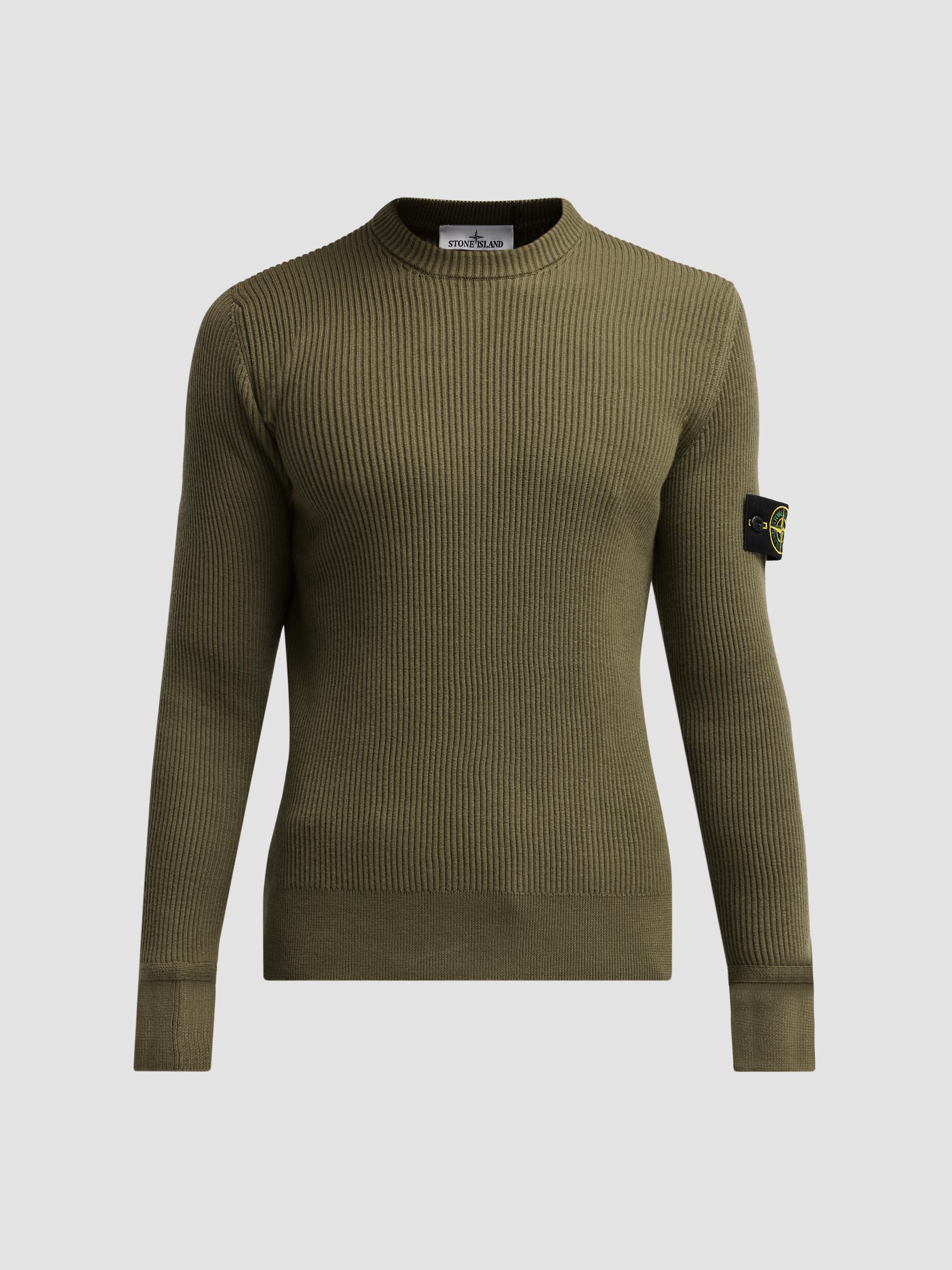 Stone Island Waffle-Knit Crewneck Sweatshirt | Saks Fifth Avenue