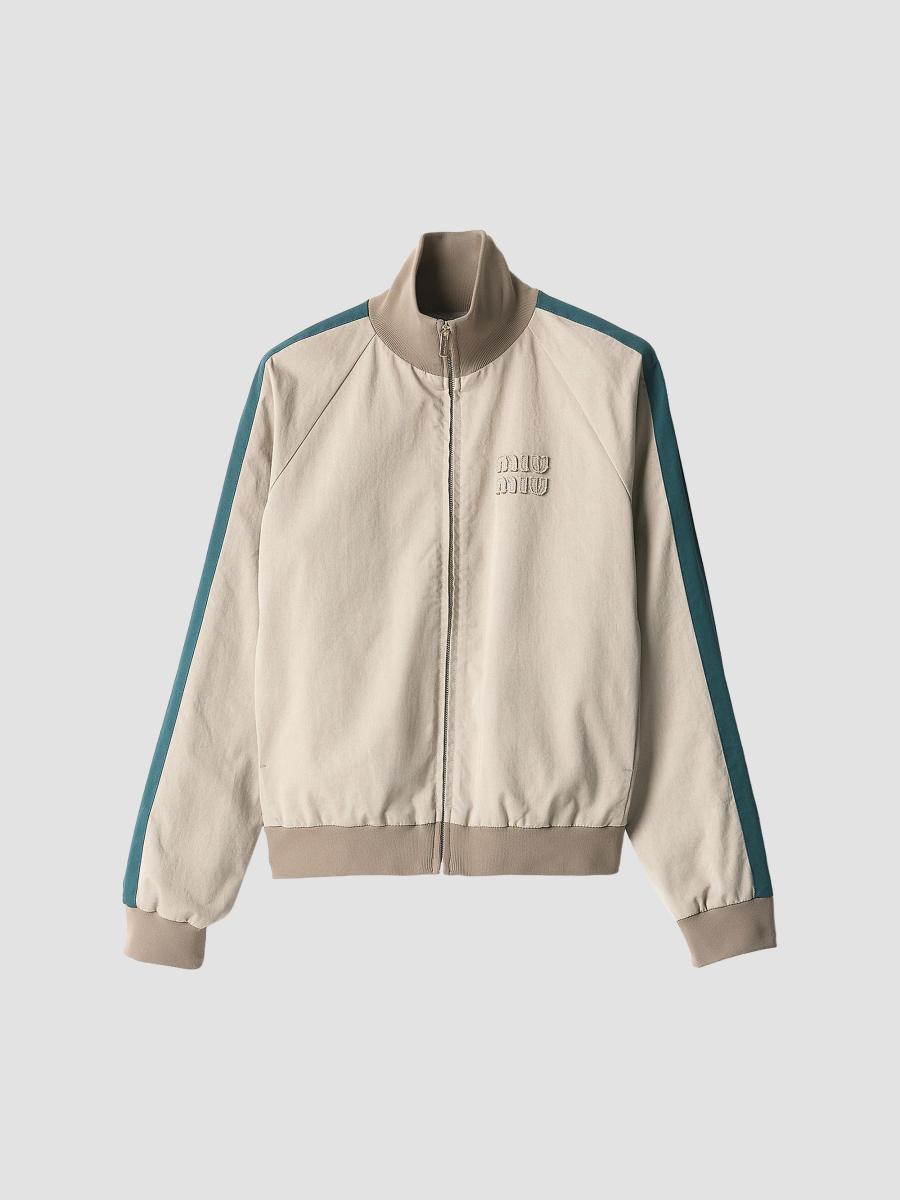 Miu Miu Washed Twill Blouson Jacket | Saks Fifth Avenue
