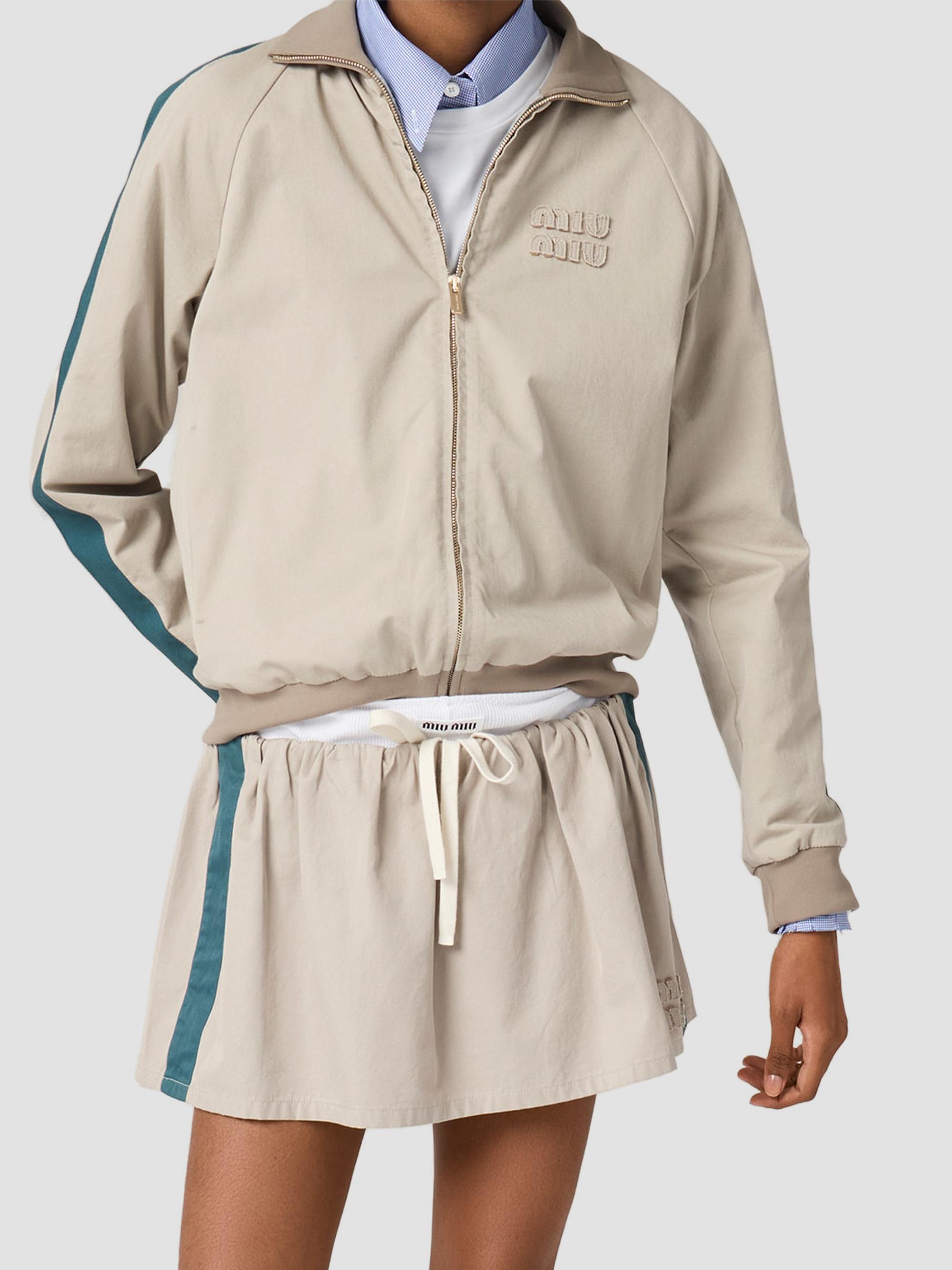 Miu Miu Washed Twill Blouson Jacket | Saks Fifth Avenue
