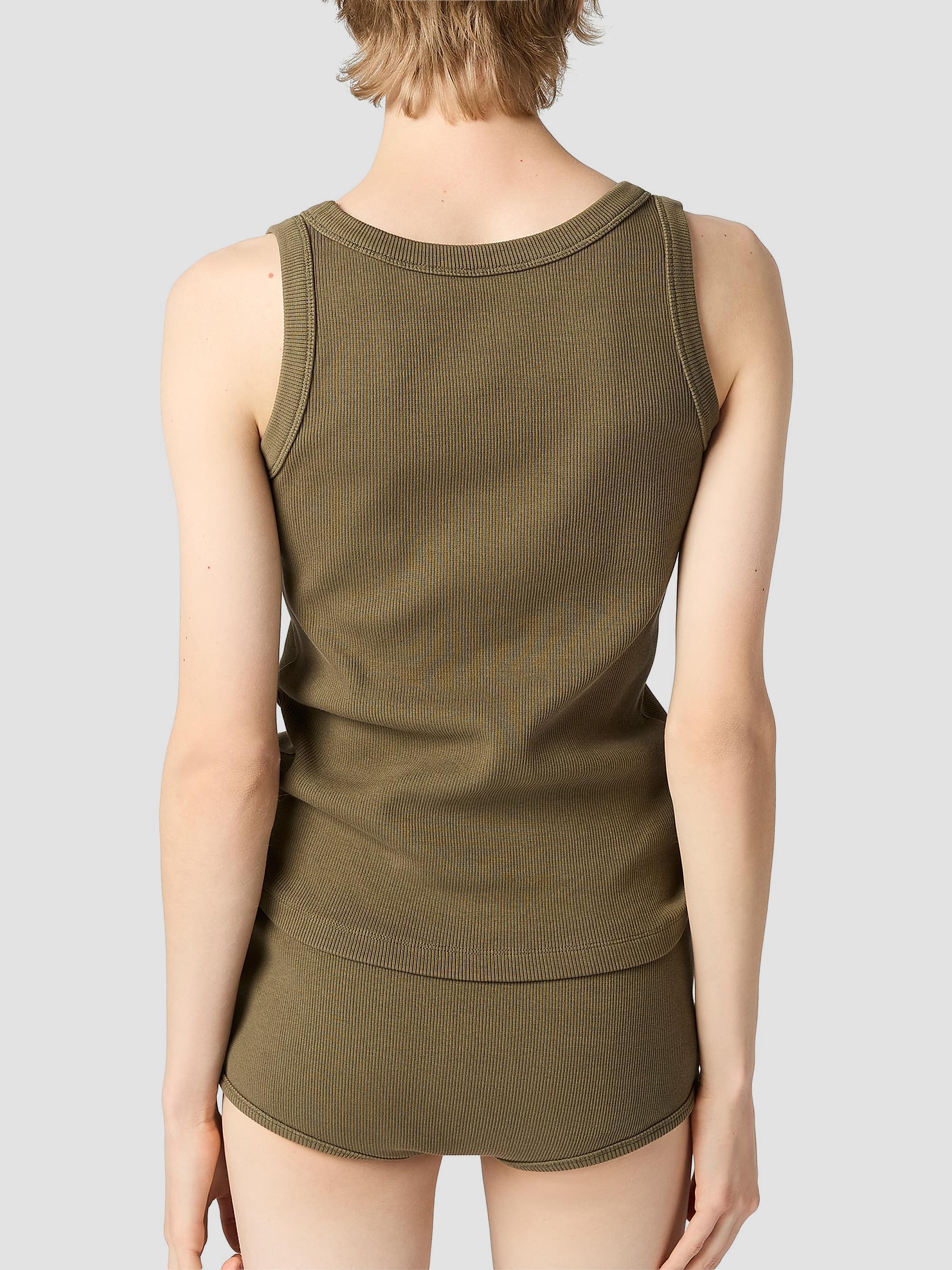 Miu Miu Garment-Dyed Ribbed Knit Jersey Top | Saks Fifth Avenue