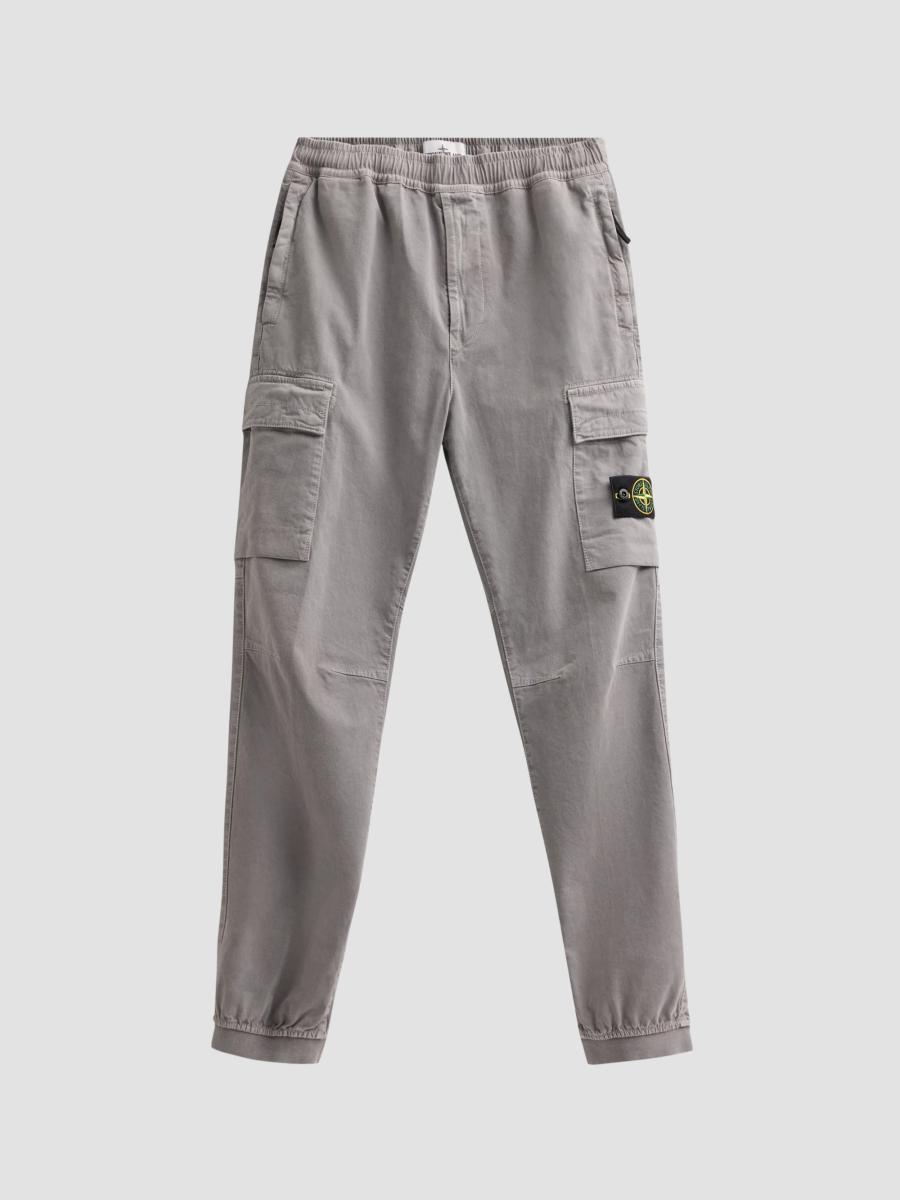 Stone Island Men's Cargo Jogger Pants In Gray