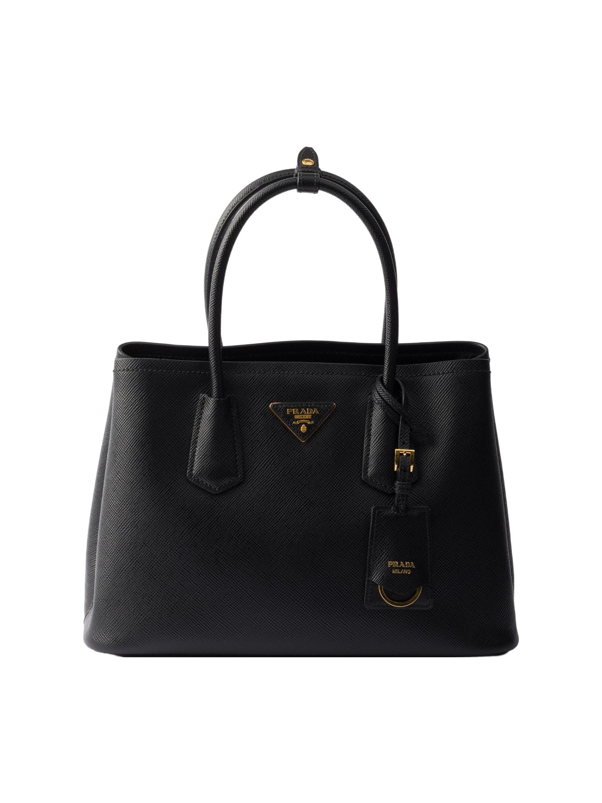 Prada Double Saffiano Leather Top Handle Bag | Saks Fifth Avenue