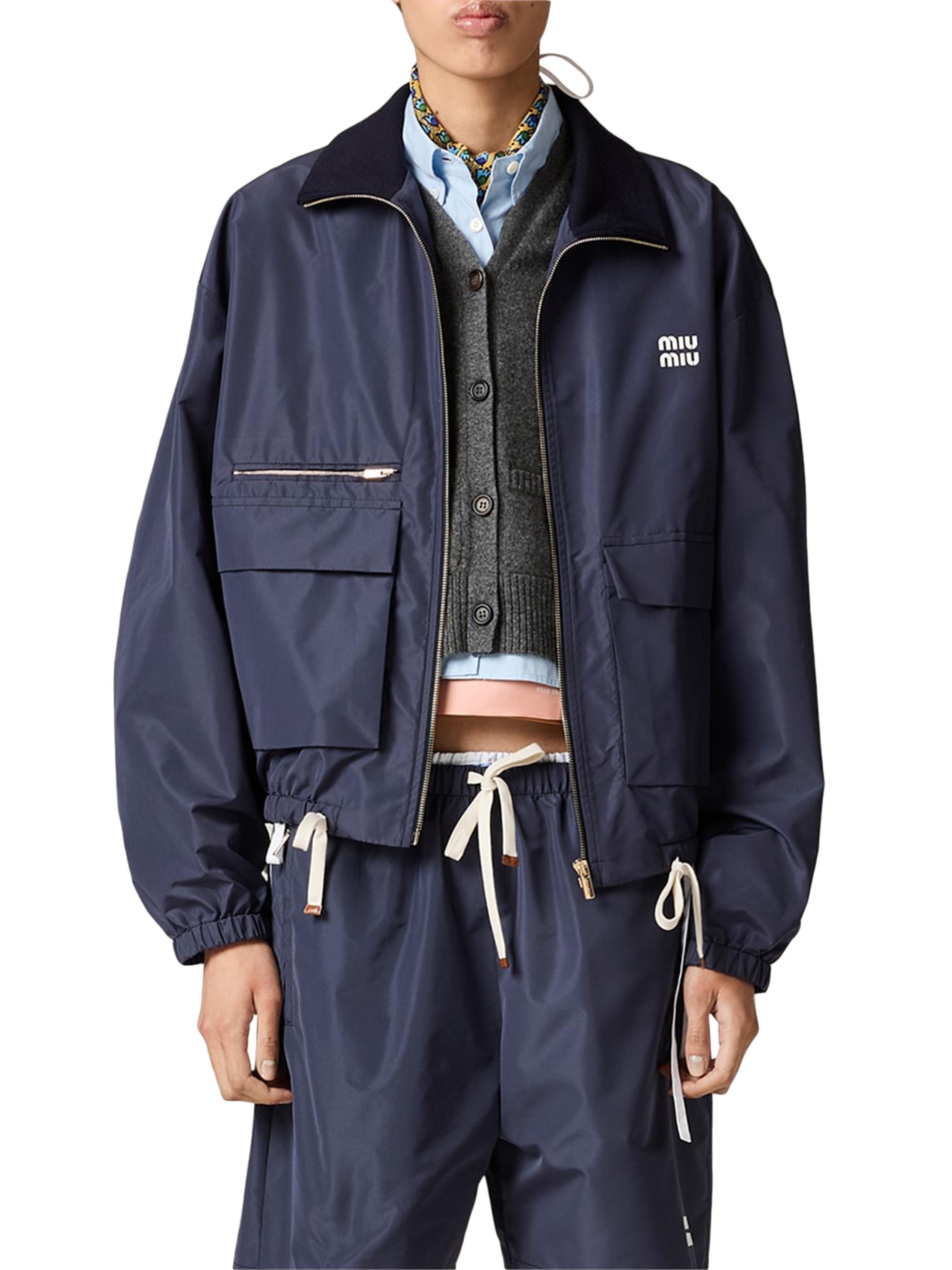 Miu Miu Technical Fabric Blouson Jacket | Saks Fifth Avenue