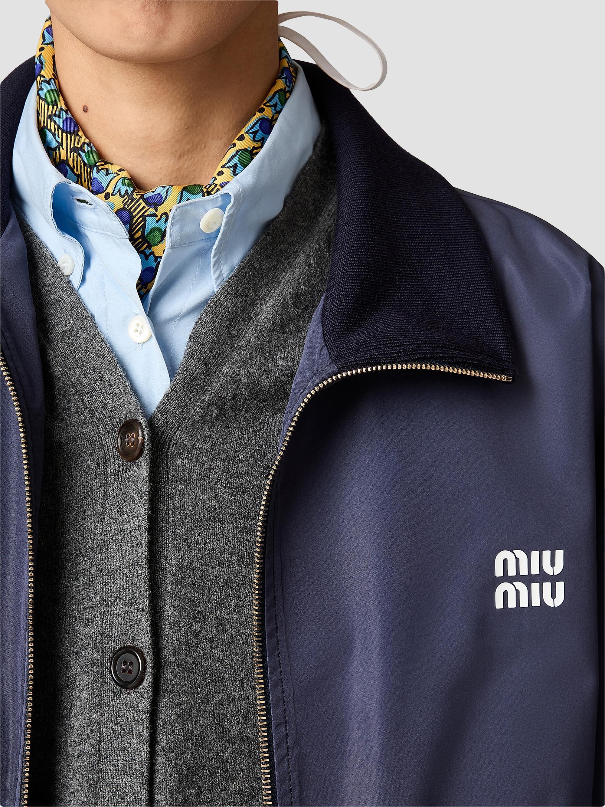 Miu Miu Technical Fabric Blouson Jacket | Saks Fifth Avenue