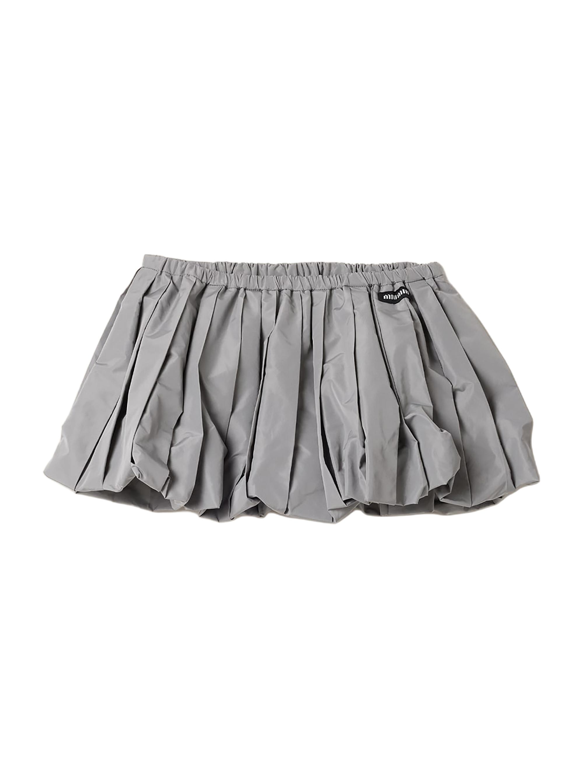 Miu Miu Women's Technical Fabric Mini-Skirt - Grey