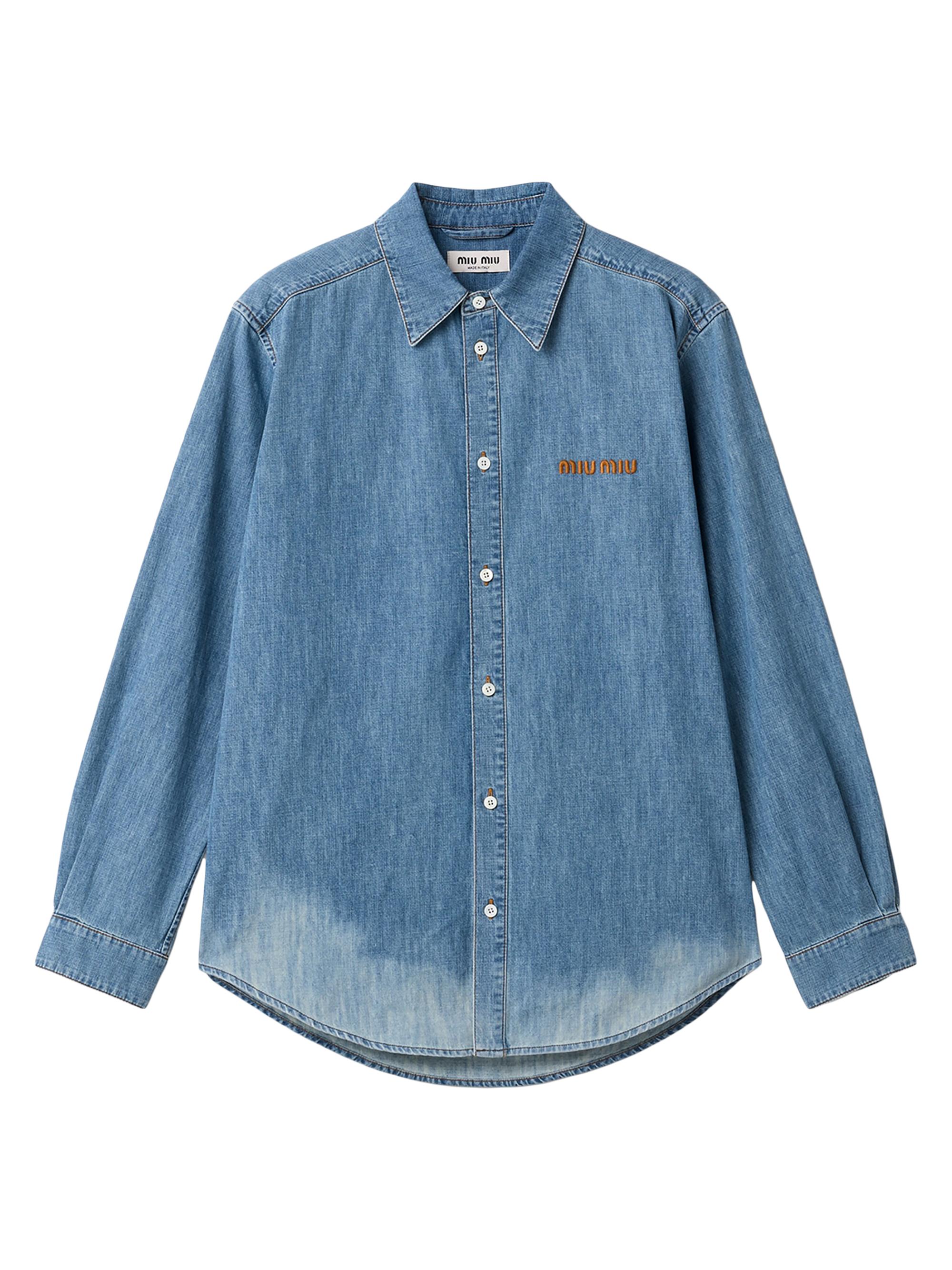 Miu Miu Women's Chambray Shirt - Blue