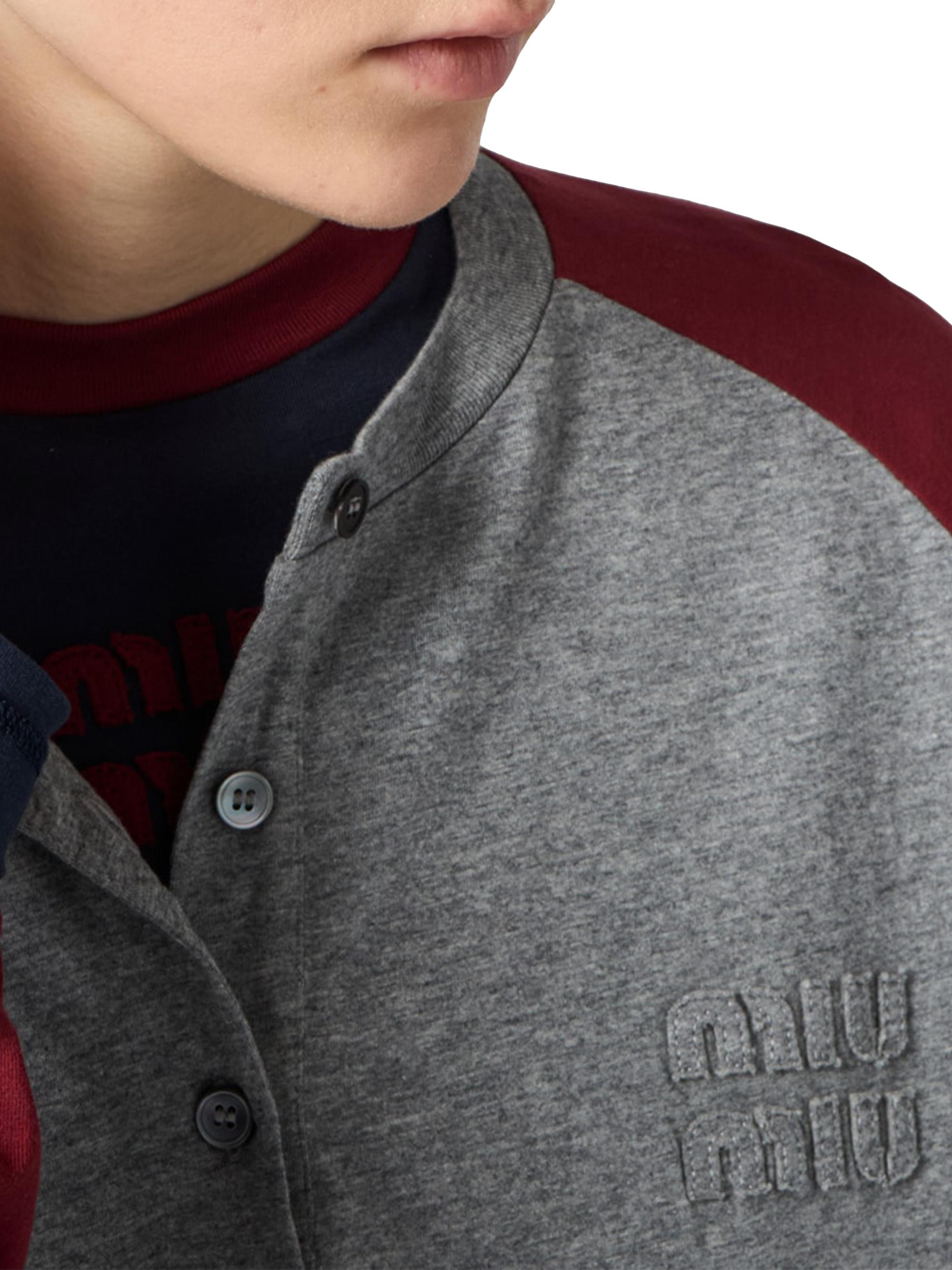 Miu Miu Cotton Jersey Henley Shirt | Saks Fifth Avenue
