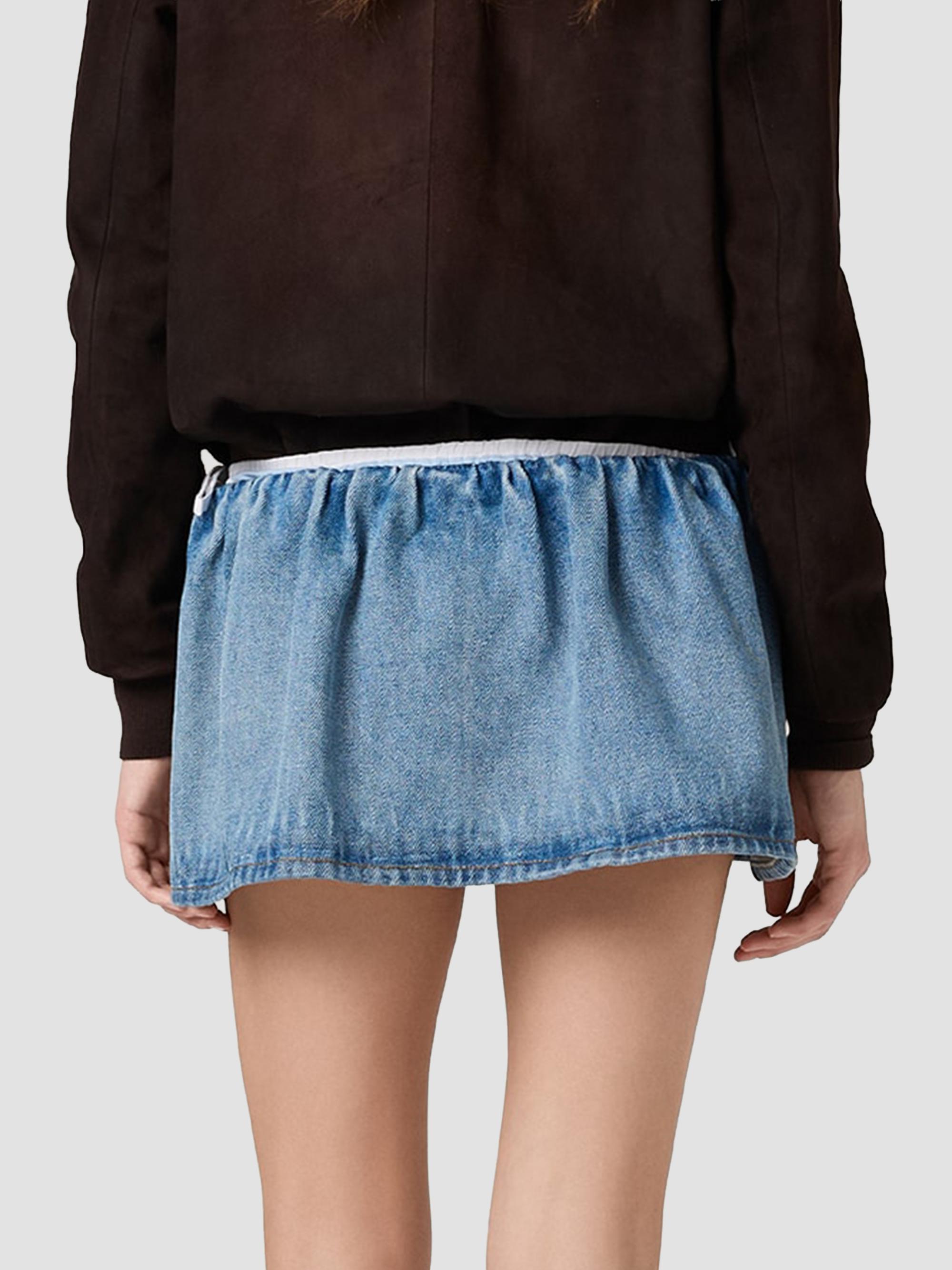 Miu Miu Washed Denim Mini-Skirt | Saks Fifth Avenue
