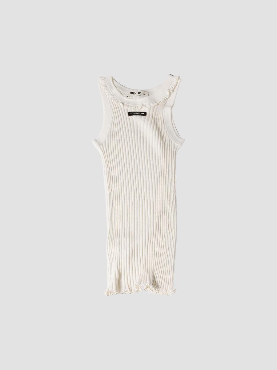 Miu Miu Silk Tank Top | Saks Fifth Avenue