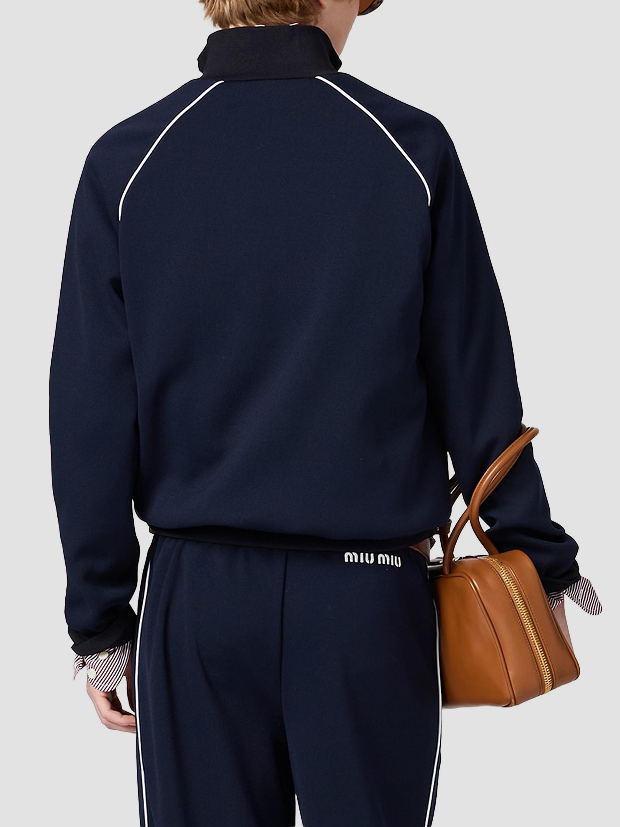Miu Miu Technical Jersey Blouson Jacket | Saks Fifth Avenue