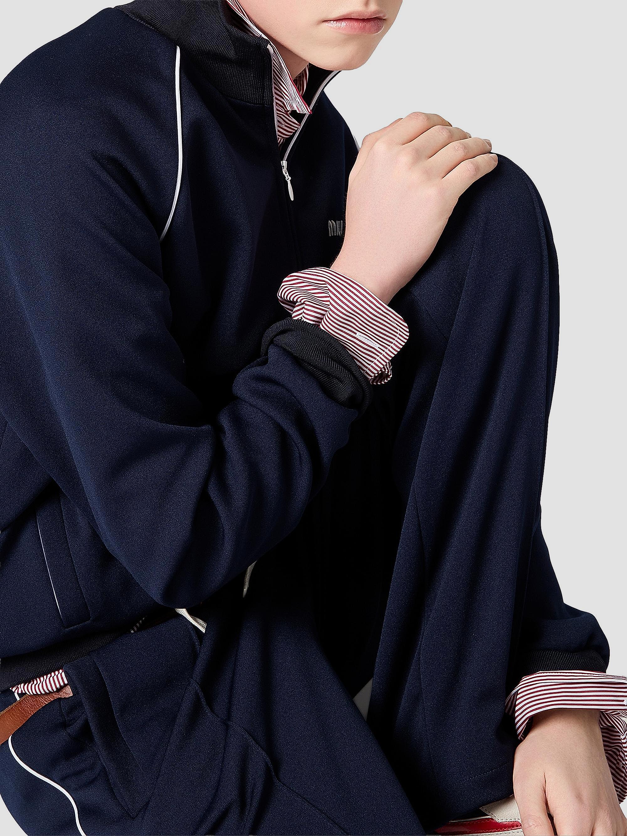 Miu Miu Technical Jersey Blouson Jacket | Saks Fifth Avenue