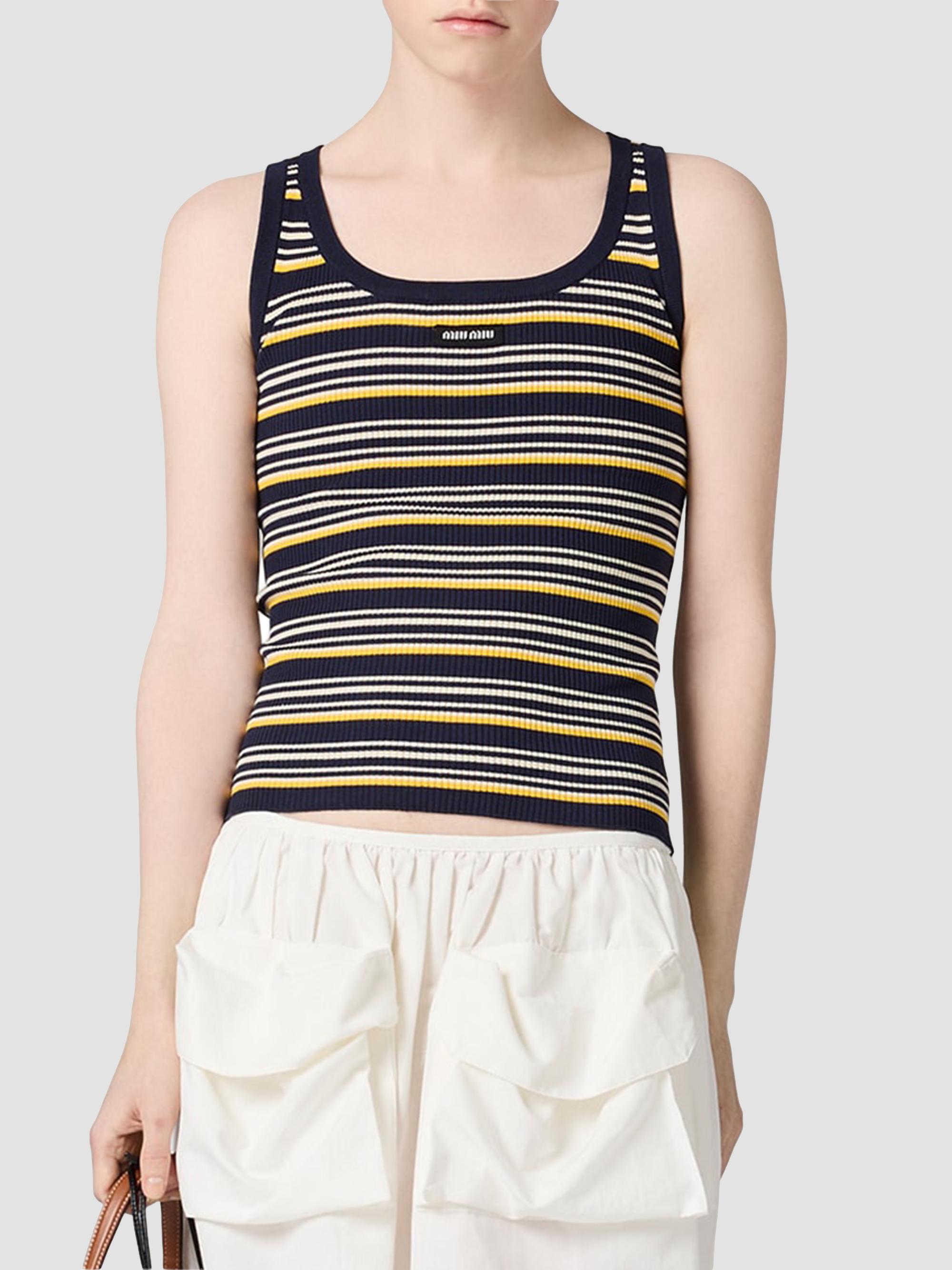 Miu Miu Cotton Tank Top | Saks Fifth Avenue