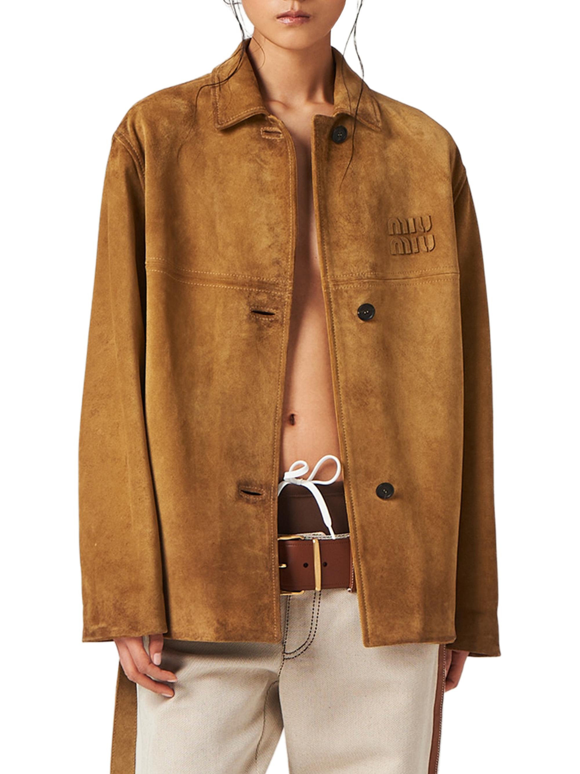 Miu Miu Leather Jacket | Saks Fifth Avenue