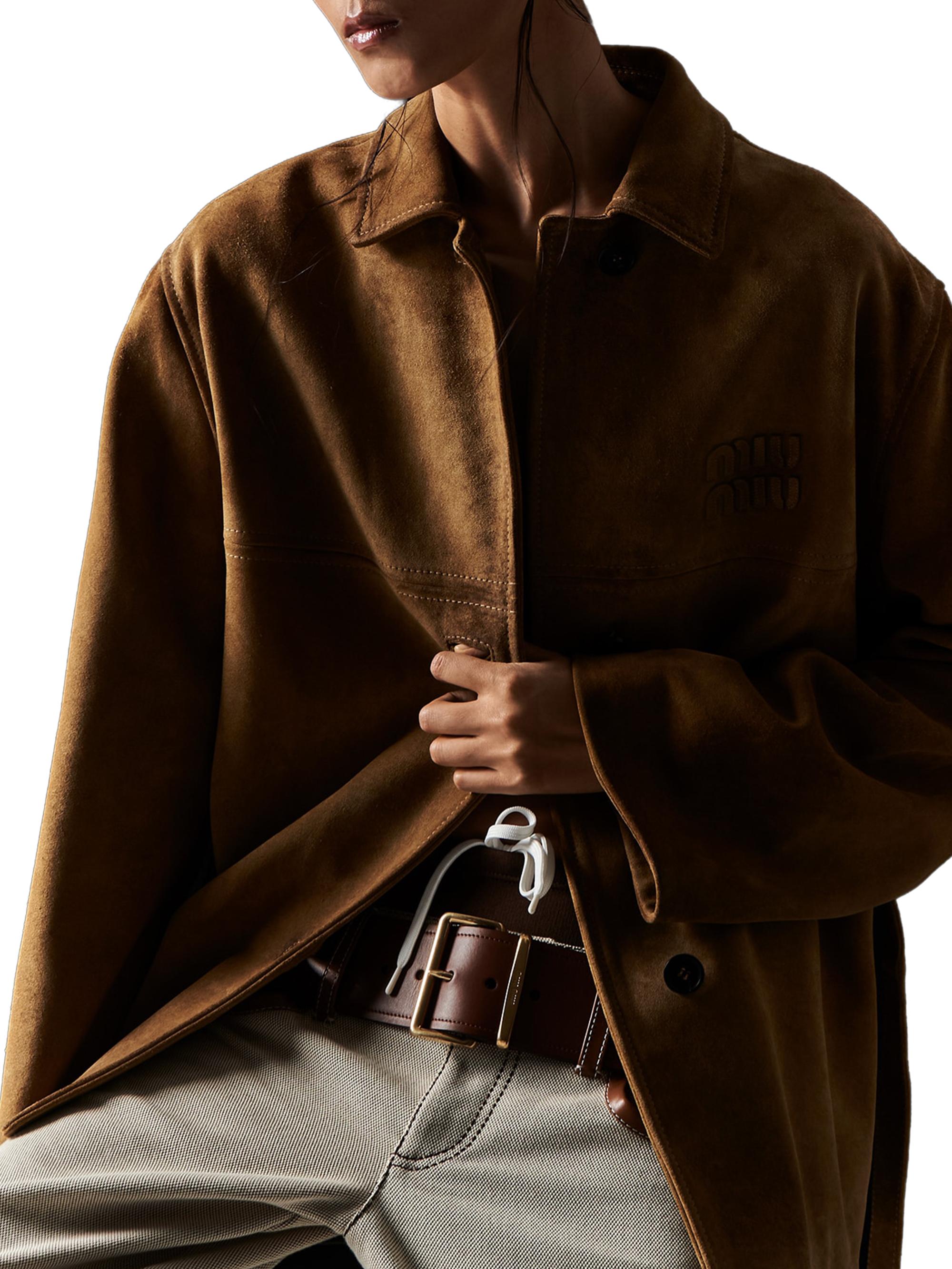 Miu Miu Leather Jacket | Saks Fifth Avenue