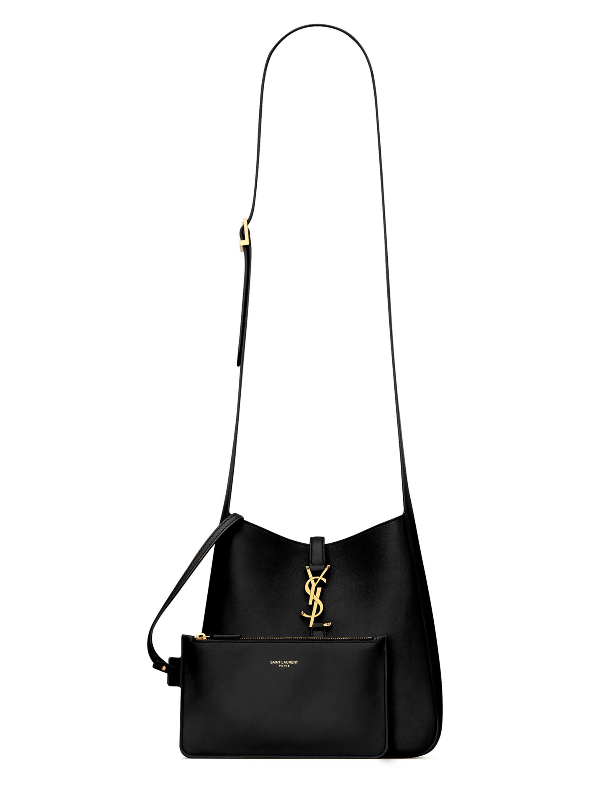 Saint Laurent Le 5 ÿ 7 Supple Crossbody Bag in Grained Leather