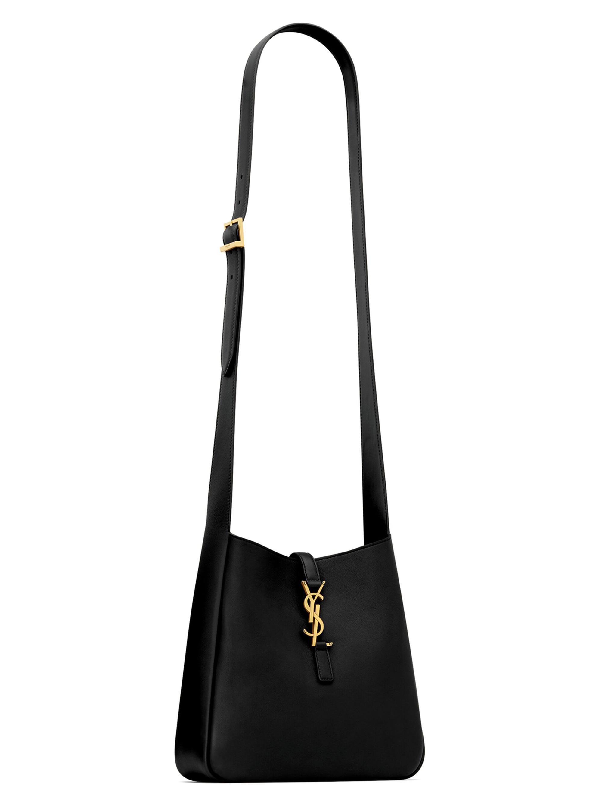 Saint Laurent Le 5 ÿ 7 Supple Crossbody Bag in Grained Leather