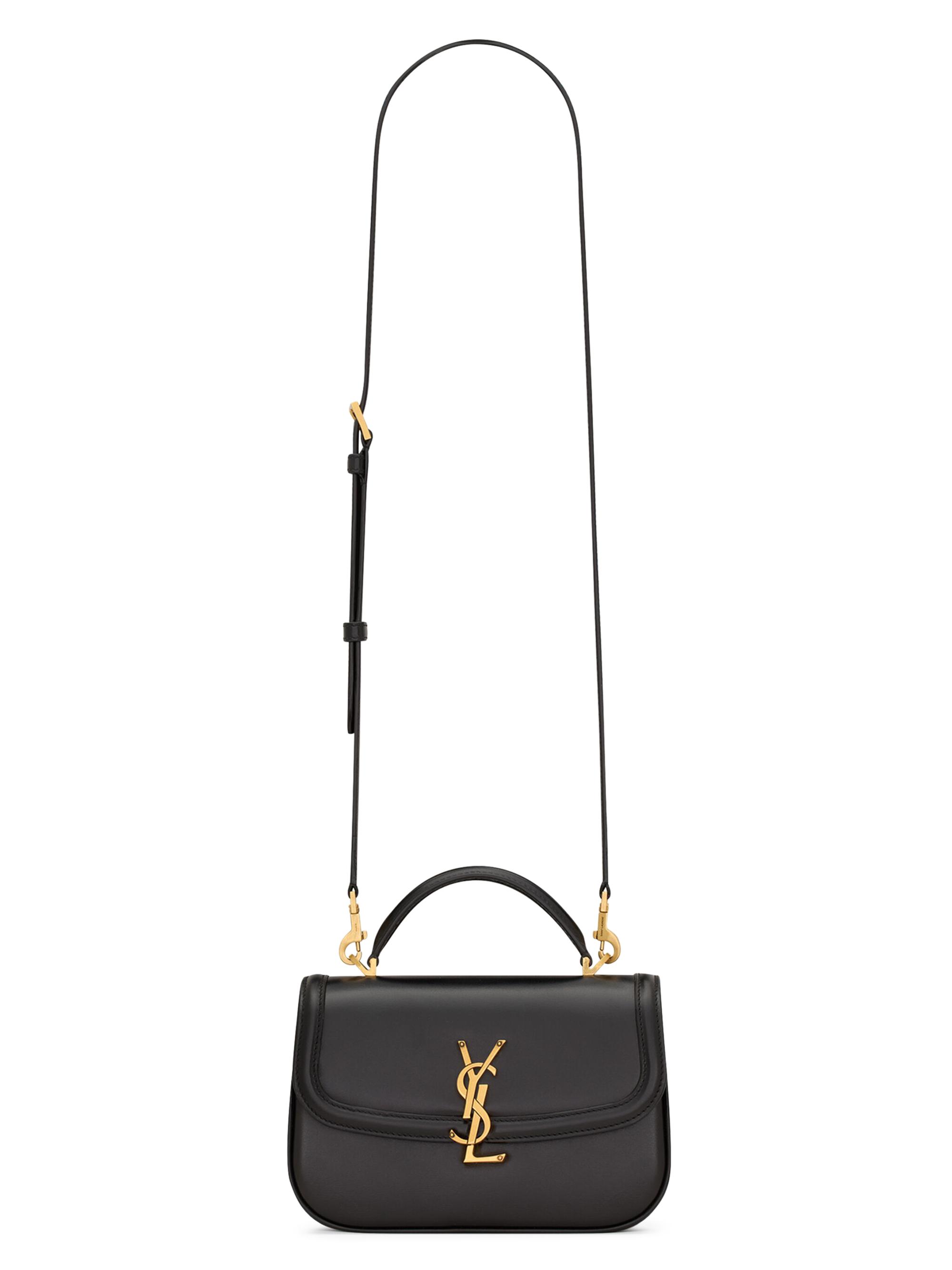 Saint Laurent Women's Solferino Mini Leather Top Handle Bag - Black | Thumbnail 8