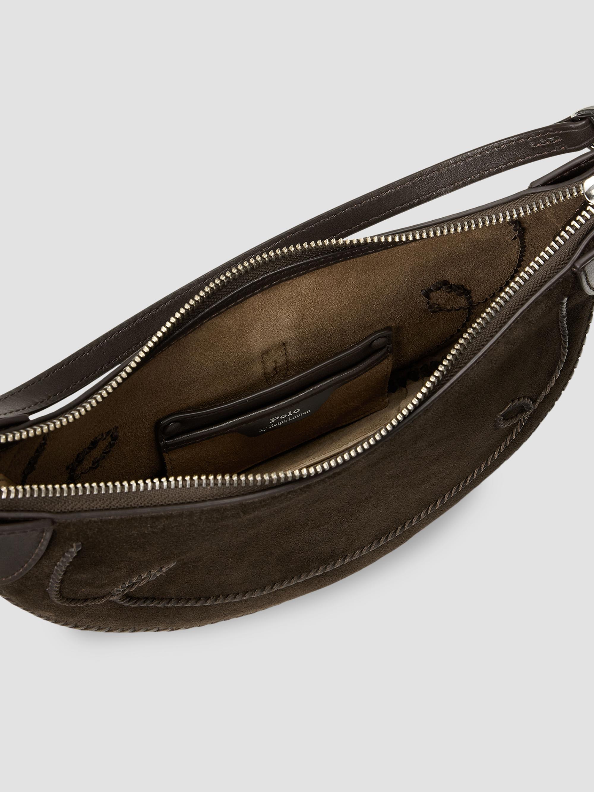 Polo Ralph Lauren Women's Polo ID Western Suede Shoulder Bag - Chocolate Tobacco | Thumbnail 5