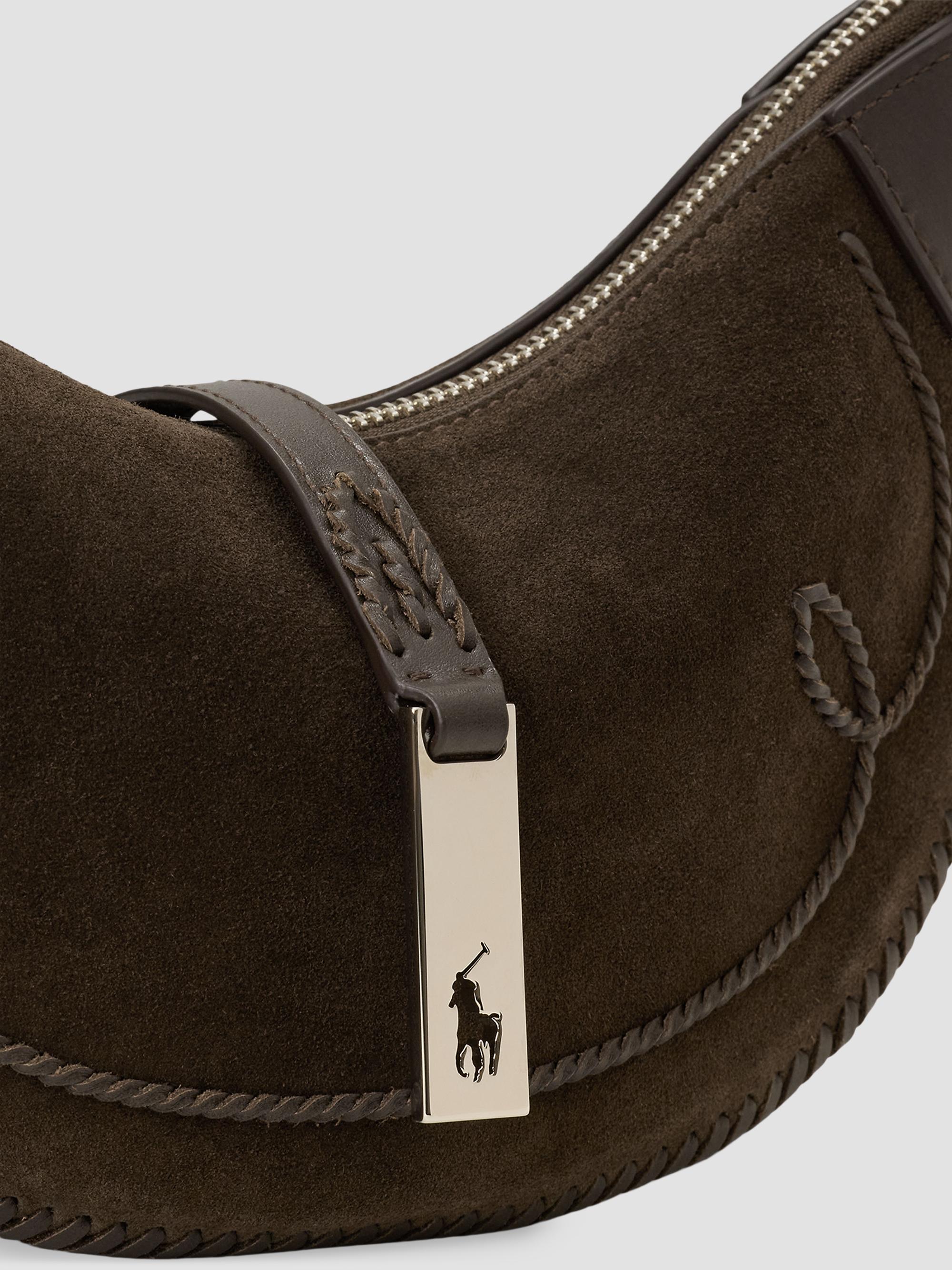 Polo Ralph Lauren Women's Polo ID Western Suede Shoulder Bag - Chocolate Tobacco | Thumbnail 6
