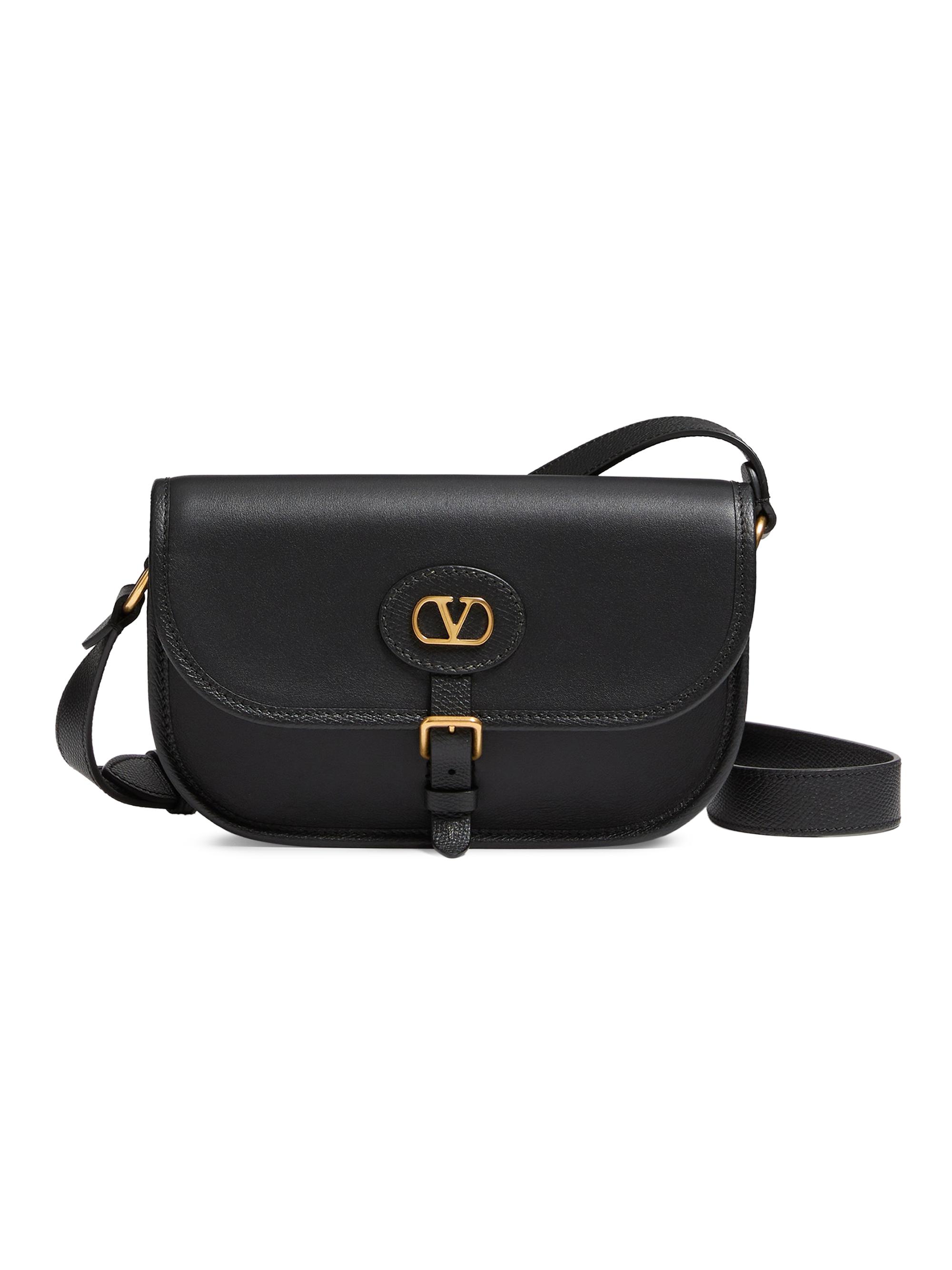 Valentino Garavani Men's Antibes Calfskin  Shoulder Bag - Black