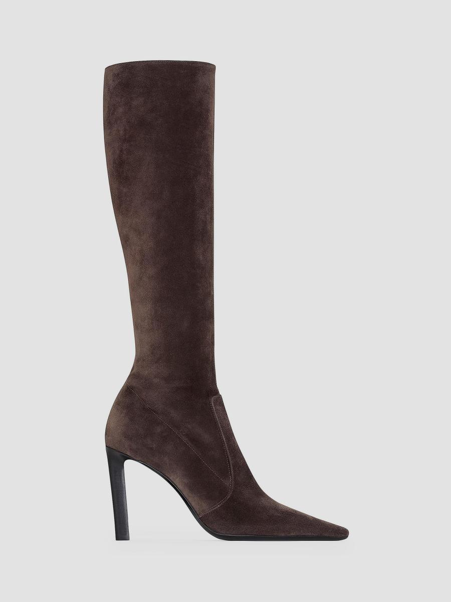 Saint Laurent Francoise Boots in Suede | Saks Fifth Avenue