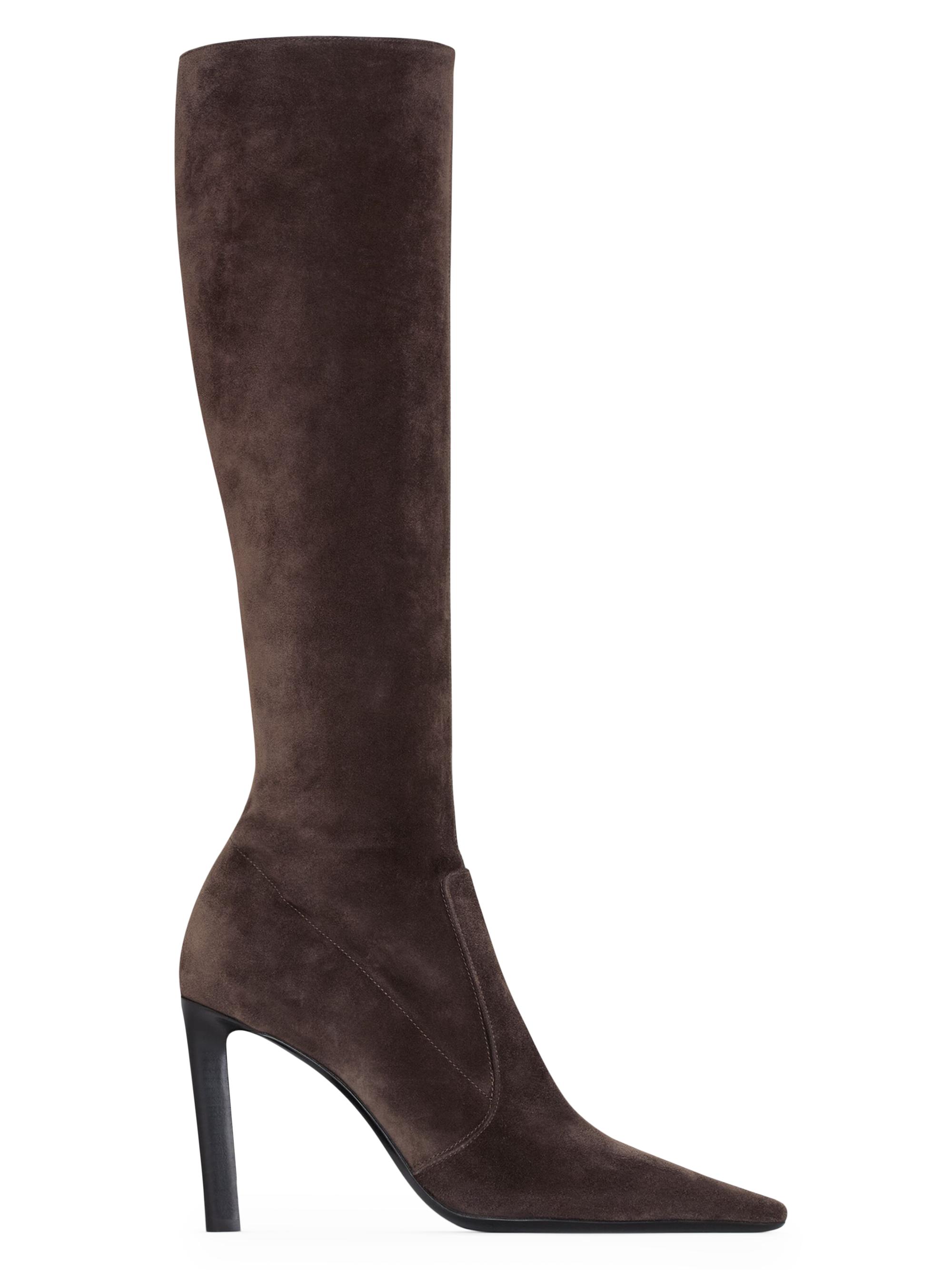 Saint Laurent Women's Francoise Boots in Suede - Bear Brown | Thumbnail 7