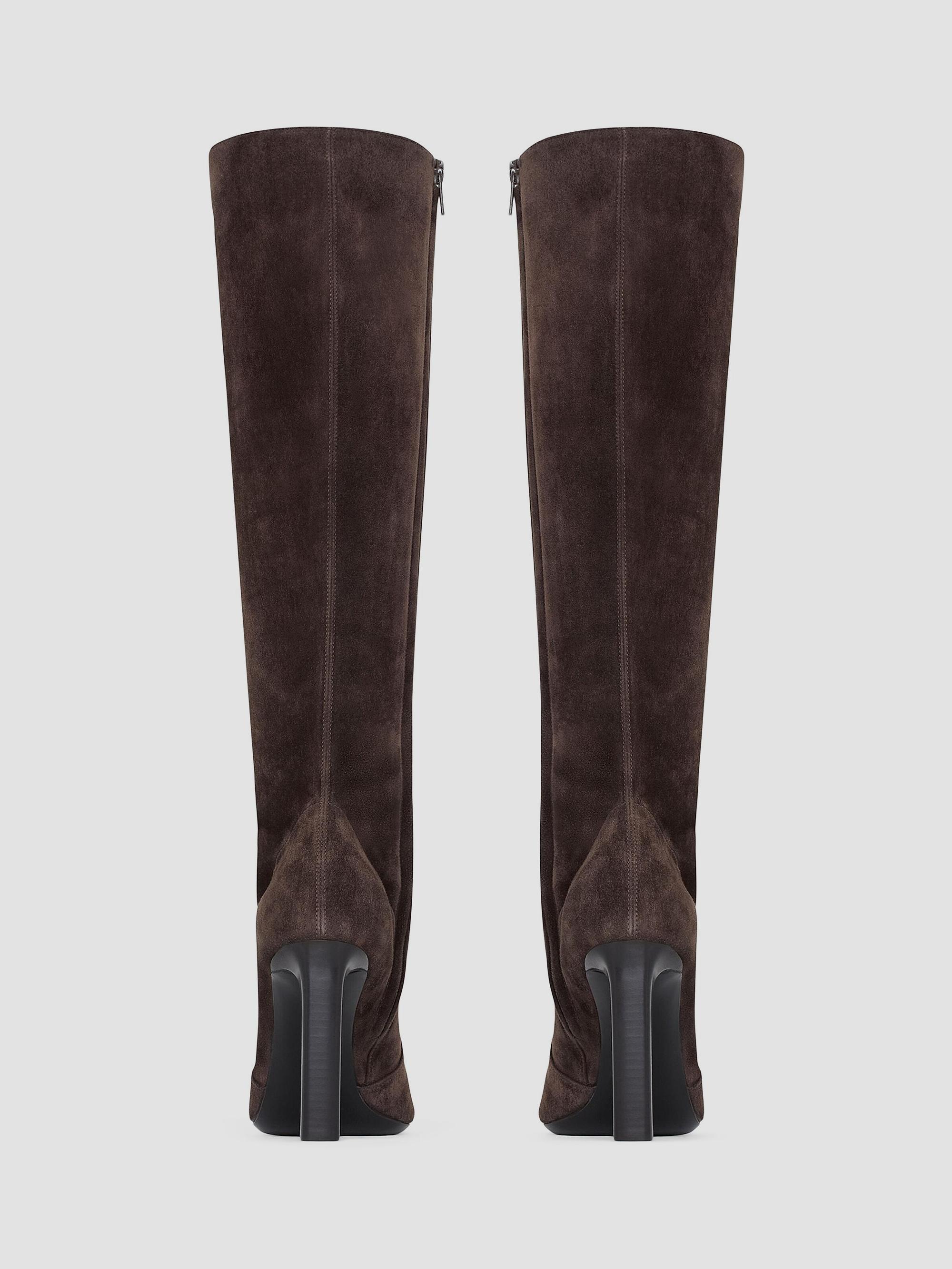 Saint Laurent Francoise Boots in Suede | Saks Fifth Avenue