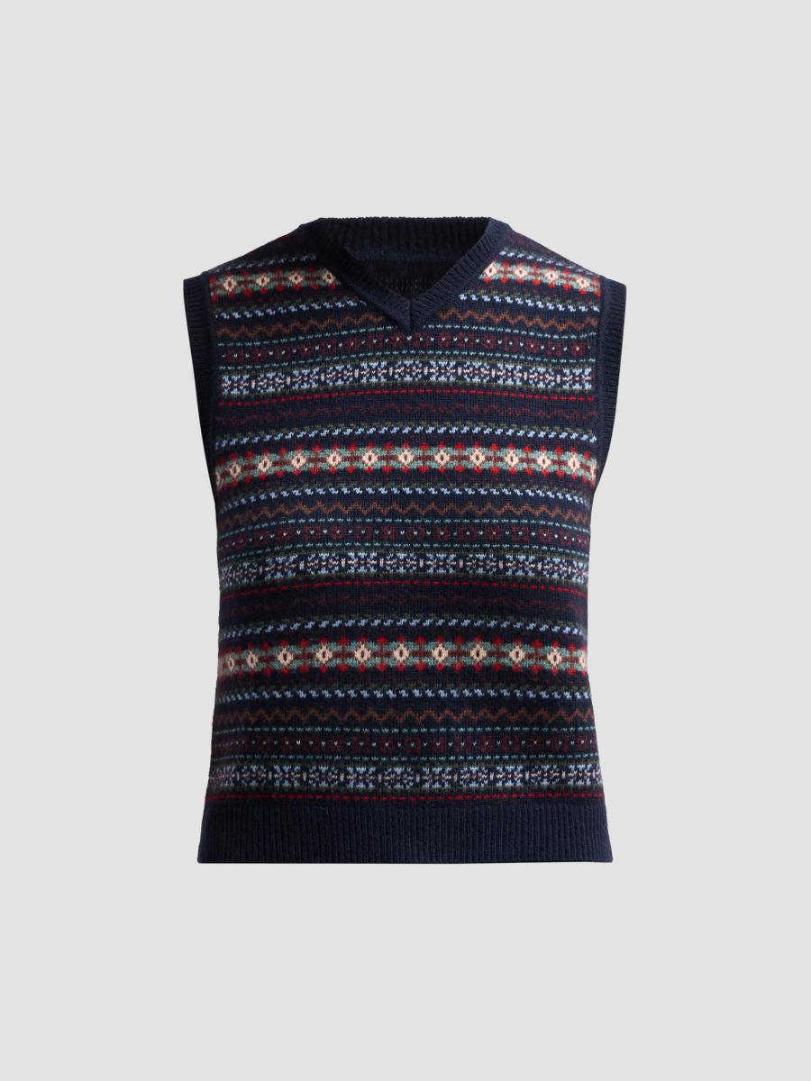 Doen Women's Vincent Wool-cashmere Sweater Vest In Blue