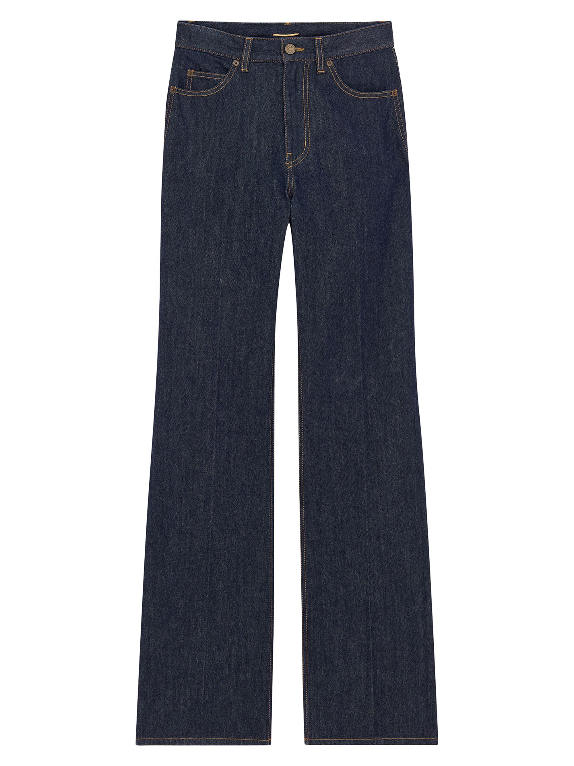 Saint Laurent Loose-Fit Jeans in Used Denim | Saks Fifth Avenue