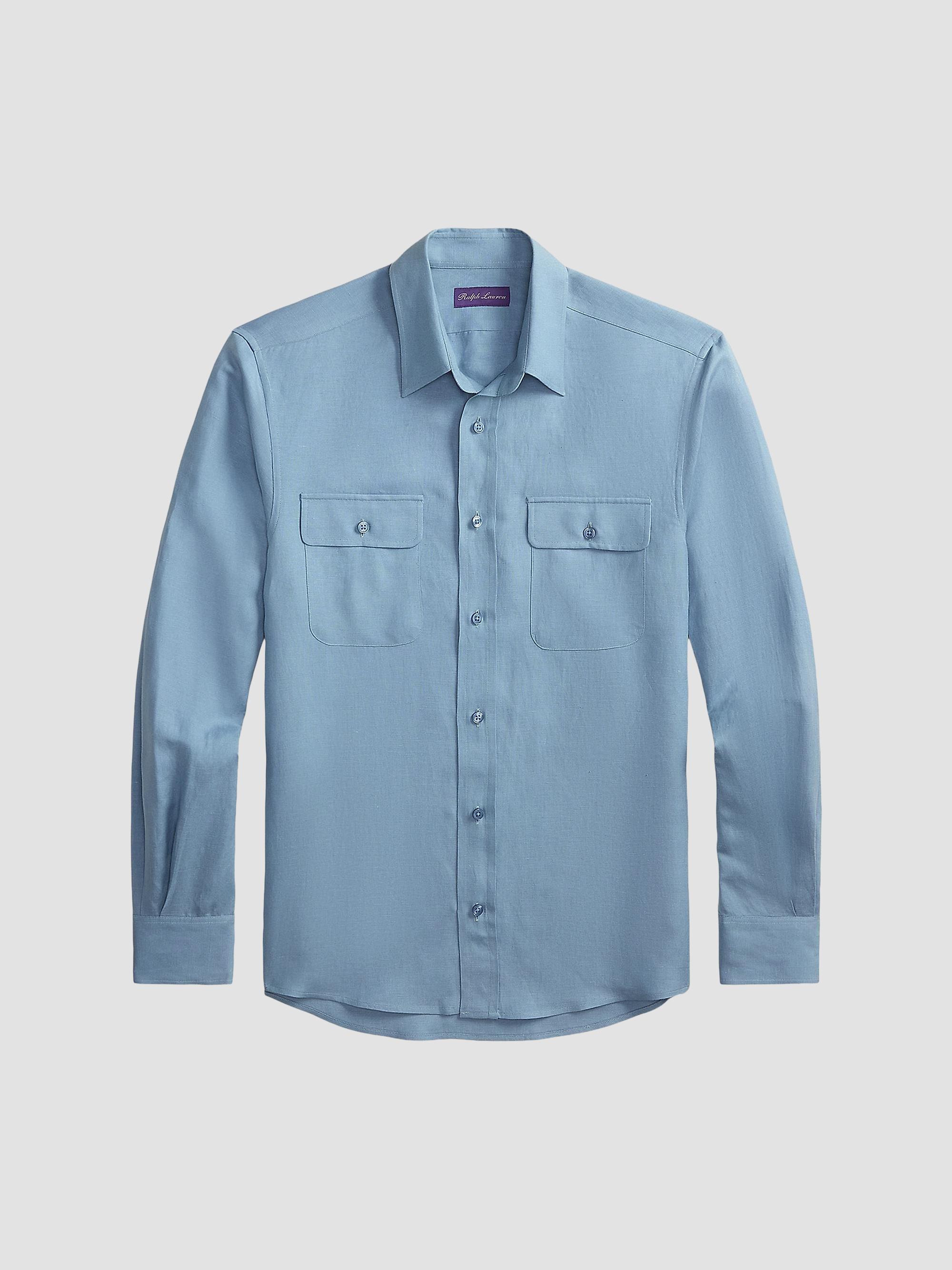 Ralph Lauren Purple Label Linen Shirt | Saks Fifth Avenue