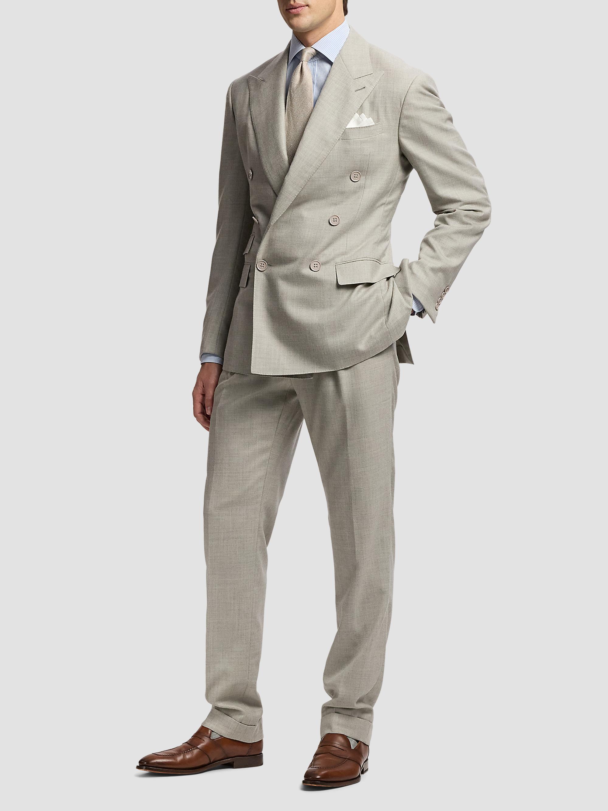 Polo by RalphLauren ダブルスーツ グレー 6B ワイド L Ralph Lauren Purple Label Double-Breasted Wool Flannel Suit | Saks