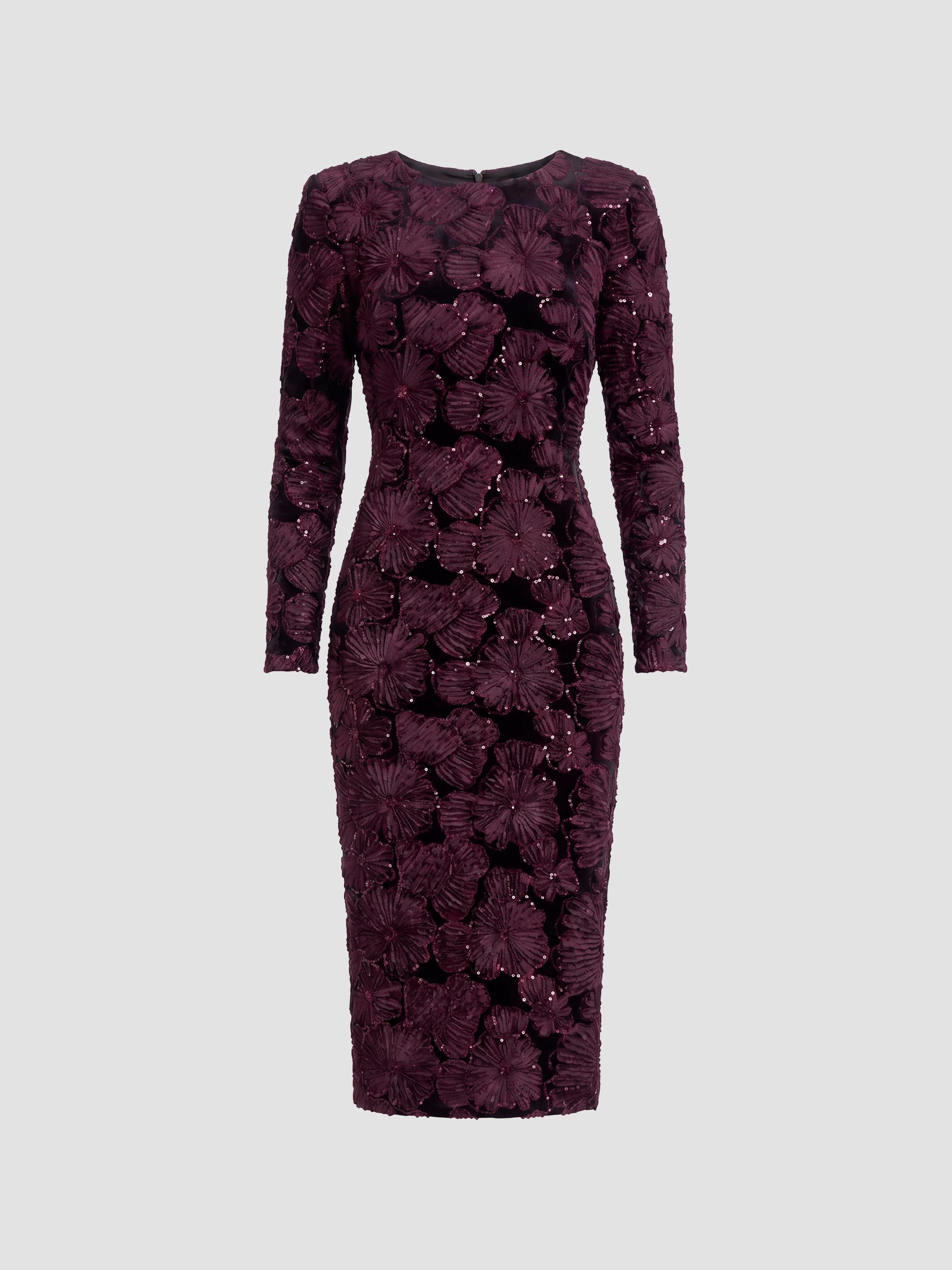 Dress The Population Emery Sequined Scoopback Dress