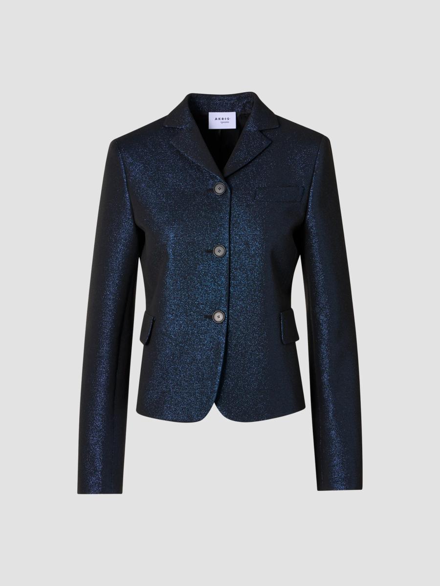 Akris punto Metallic Cotton Blazer | Saks Fifth Avenue