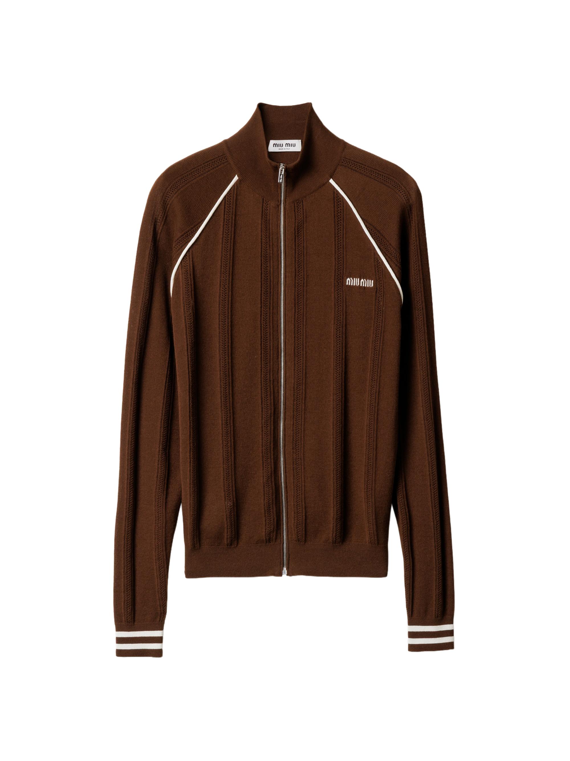 Miu Miu Women's Cotton Cardigan - Brown