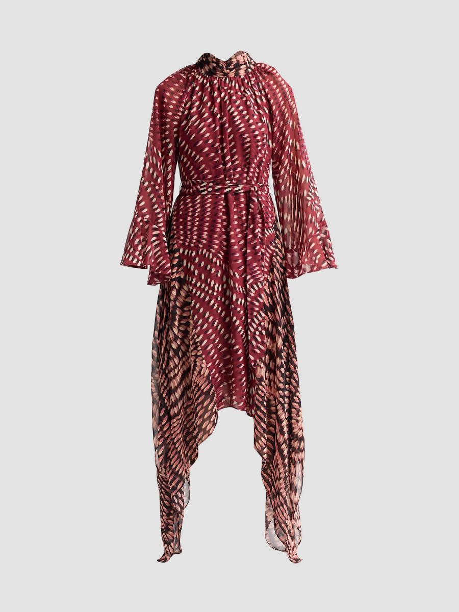 Misa Women's Parisa Printed Midi Dress In Organic Geo