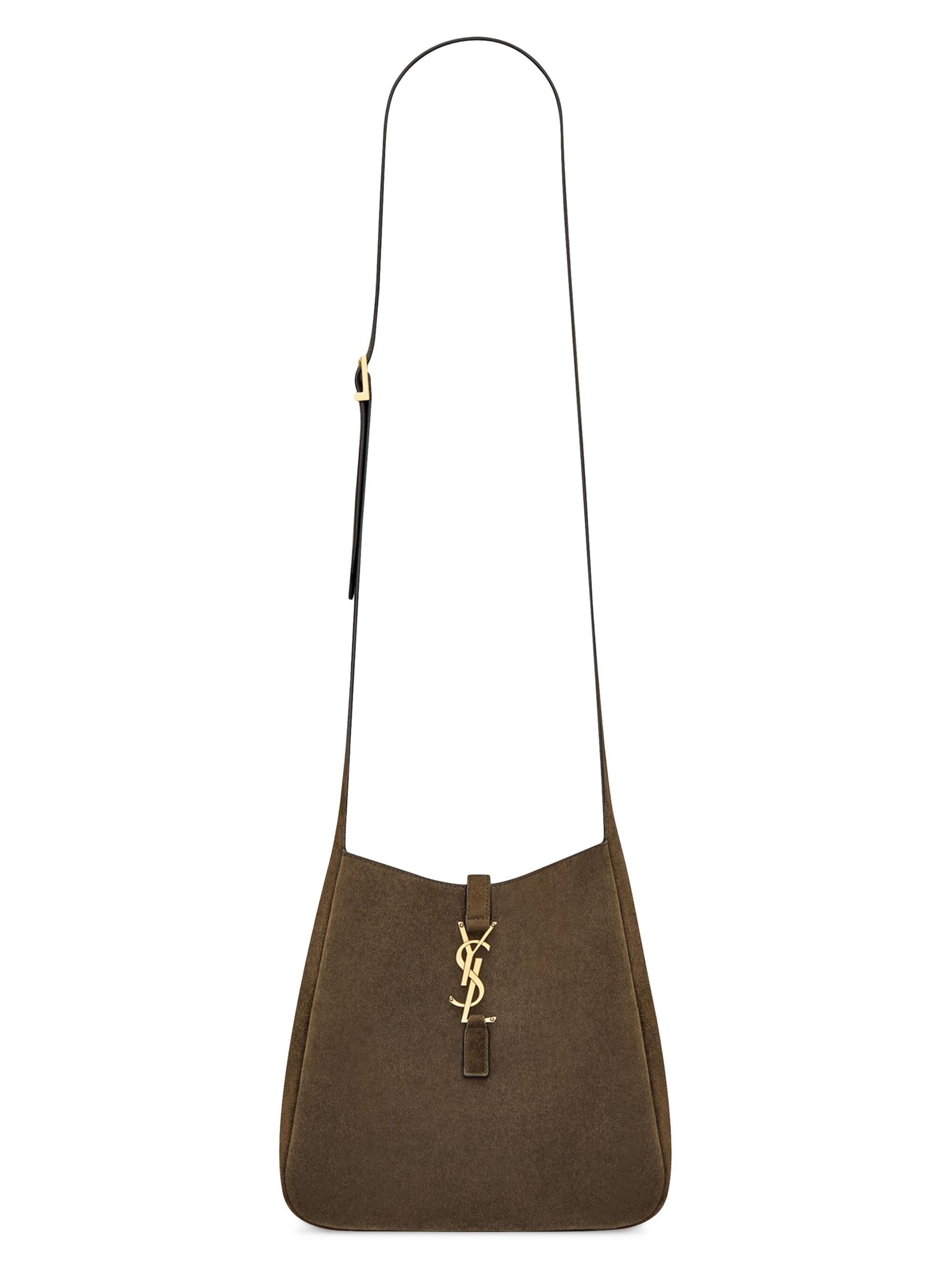 Saint Laurent Women's Supple Crossbody Bag in Suede - Light Musk