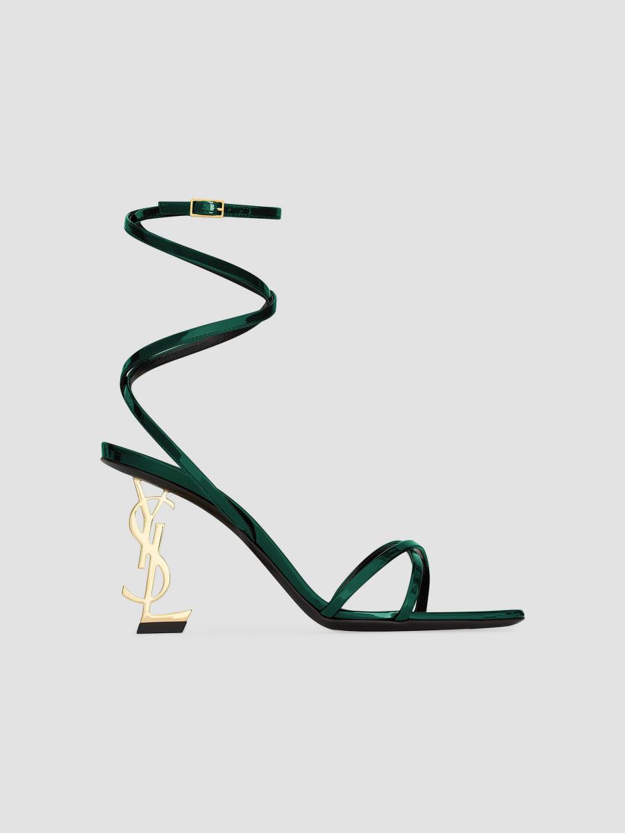 Saint Laurent Opyum Sandals in Patent Leather | Saks Fifth Avenue