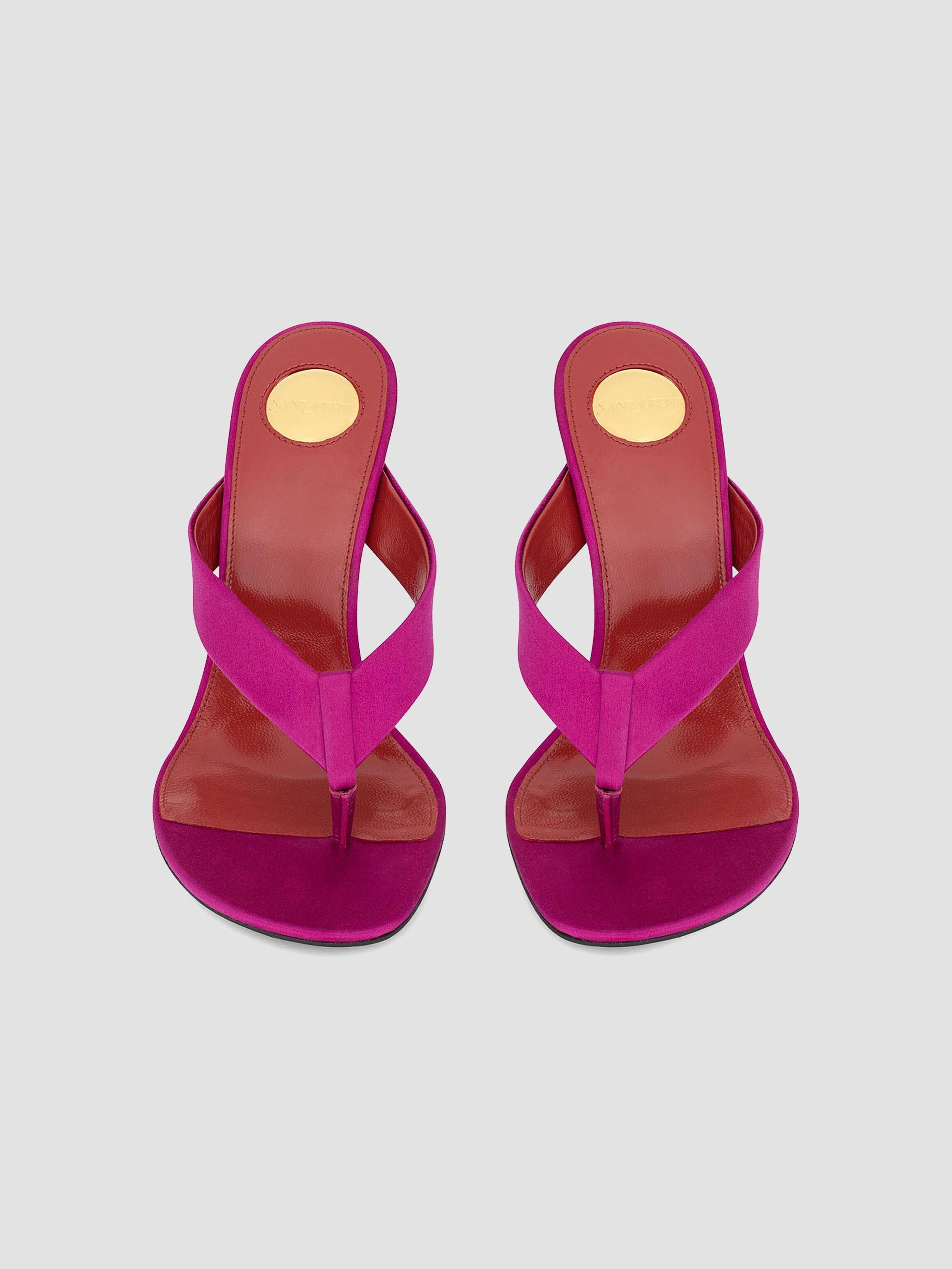 Saint Laurent Opyum Mules in Satin Crepe | Saks Fifth Avenue