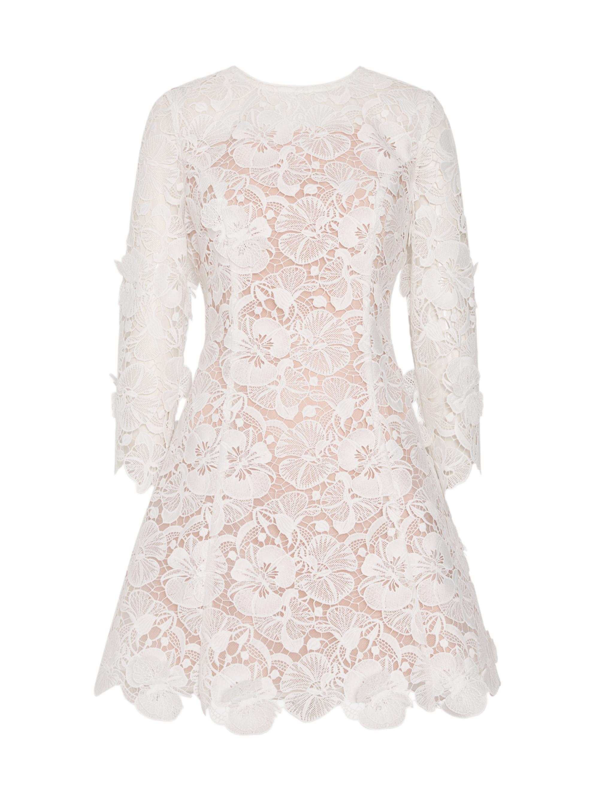 Milly Women's Emmie Lace Minidress - Off White