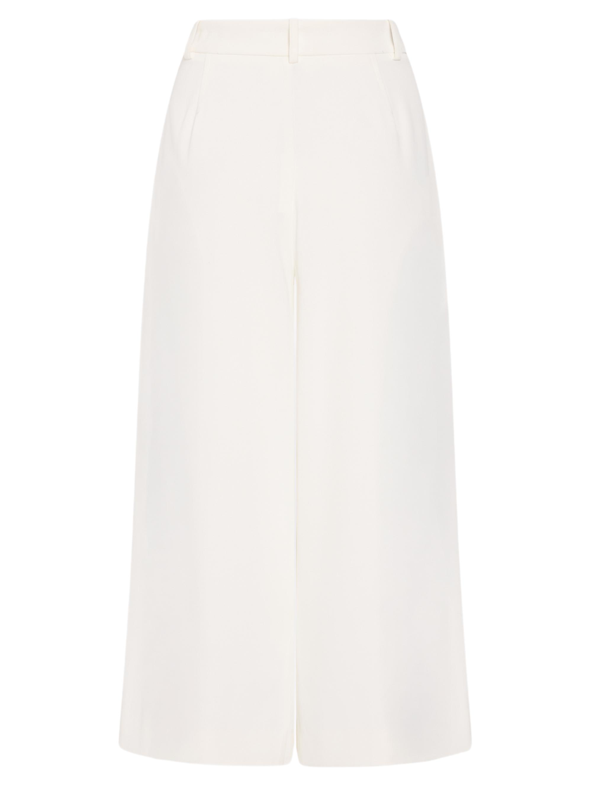 Milly Women's Layla Pleated Culottes - White | Thumbnail 3