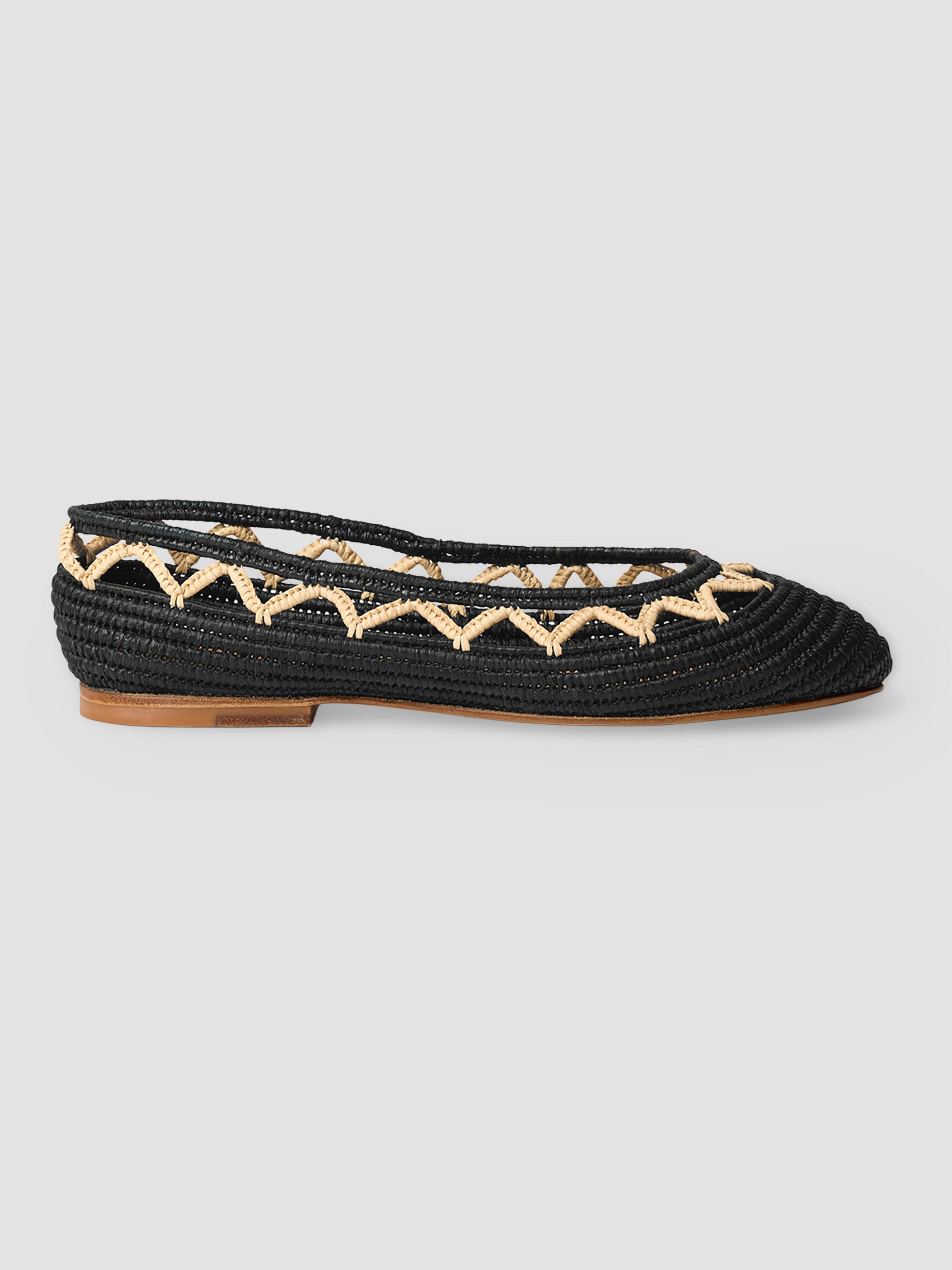 Odissì Women's Bea Zigzag Raffia Ballet Flats - Miscellaneous | Thumbnail 6