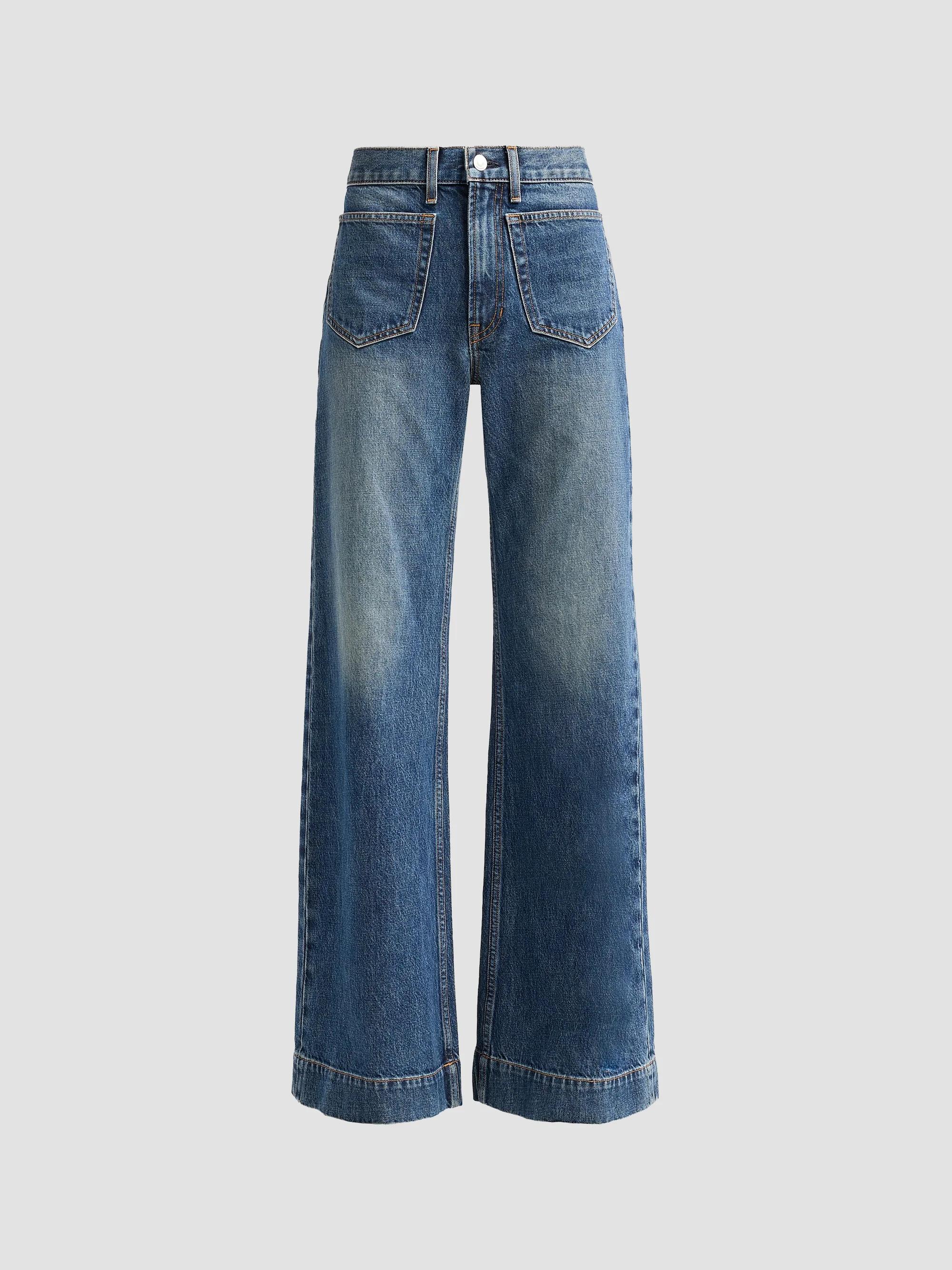 Dolce&Gabbana Lace-Trimmed Straight Mid-Rise Jeans | Saks Fifth Avenue